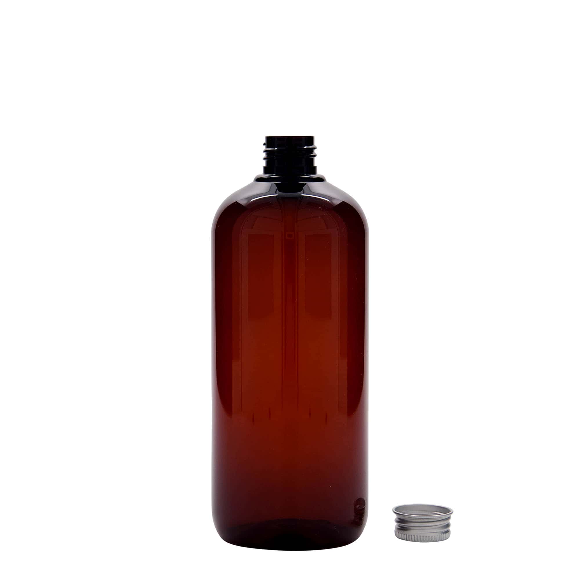 500 ml perdirbto plastiko butelis „Victor's Best“, PCR, rudas, anga: 24/410
