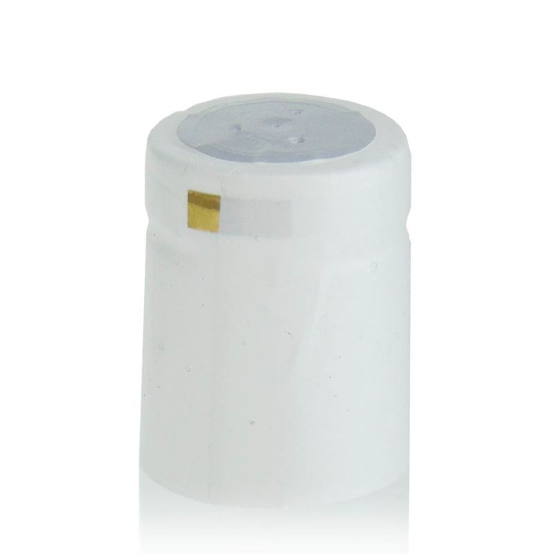 Susitraukianti kapsulė 32x41, PVC plastikas, balta Susitraukianti kapsulė 32x41, PVC plastikas, balta