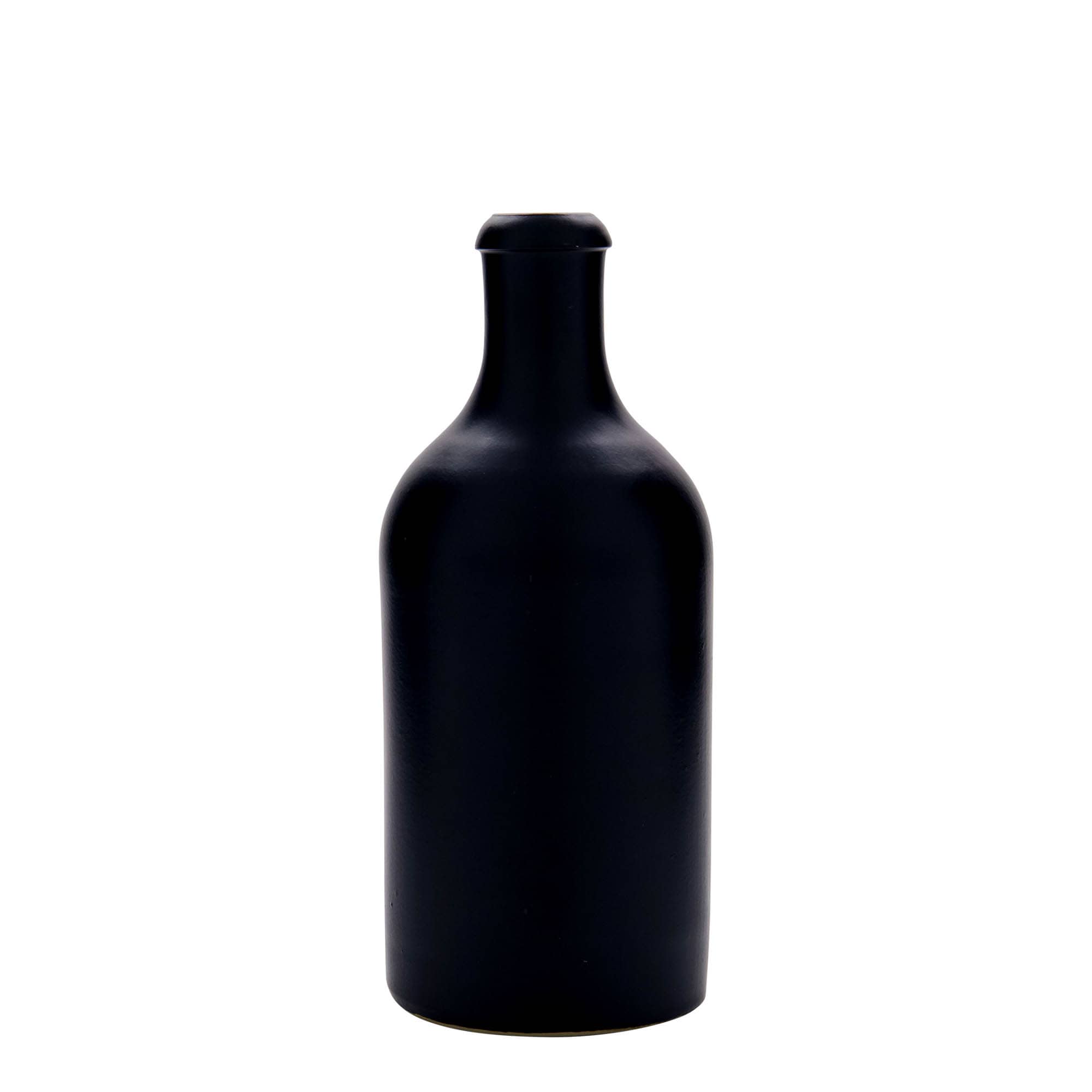 500 ml molinis ąsotis, keraminis, juodas, burna: kamštis 500 ml molinis ąsotis, keraminis, juodas, burna: kamštis