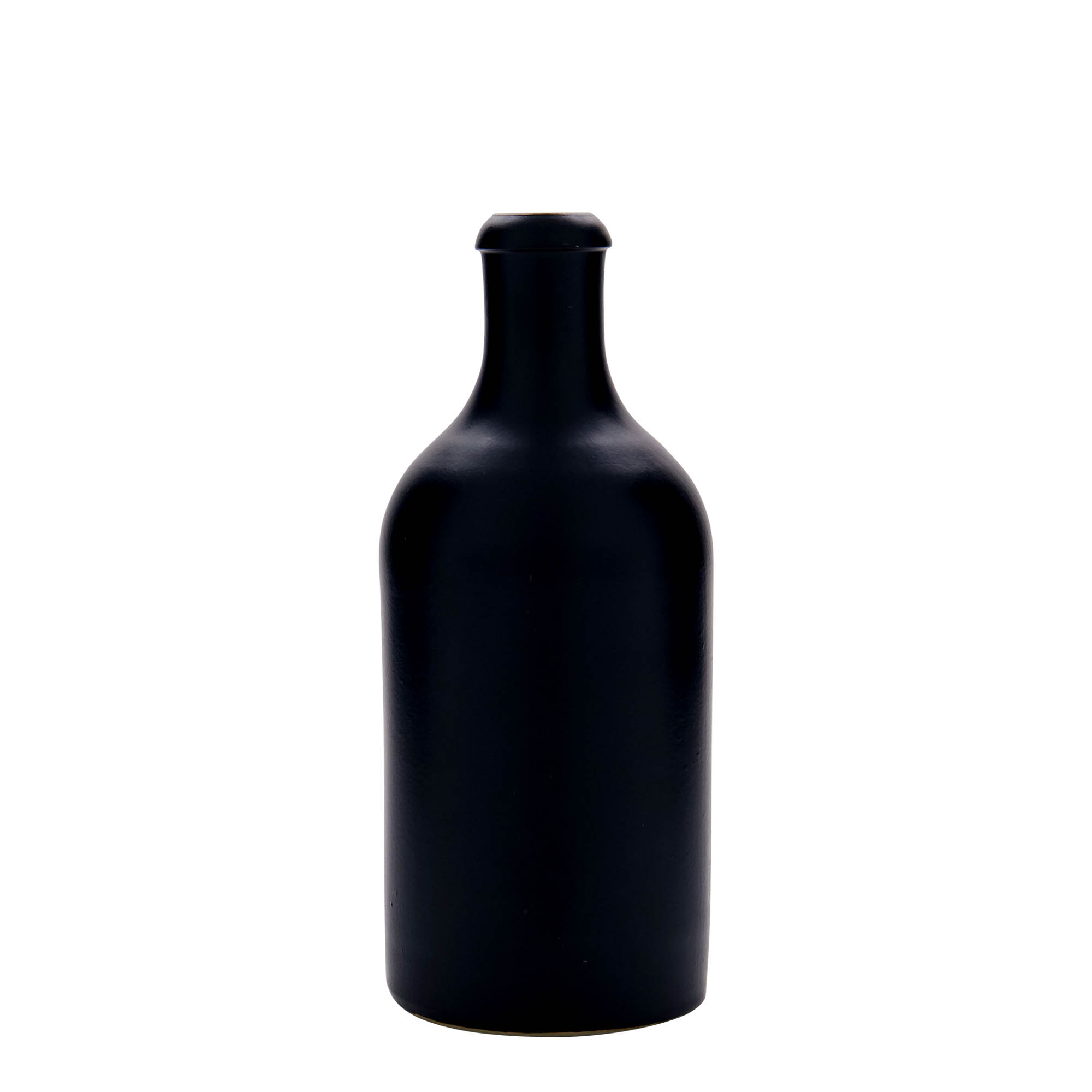 500 ml molinis ąsotis, keraminis, juodas, burna: kamštis 500 ml molinis ąsotis, keraminis, juodas, burna: kamštis