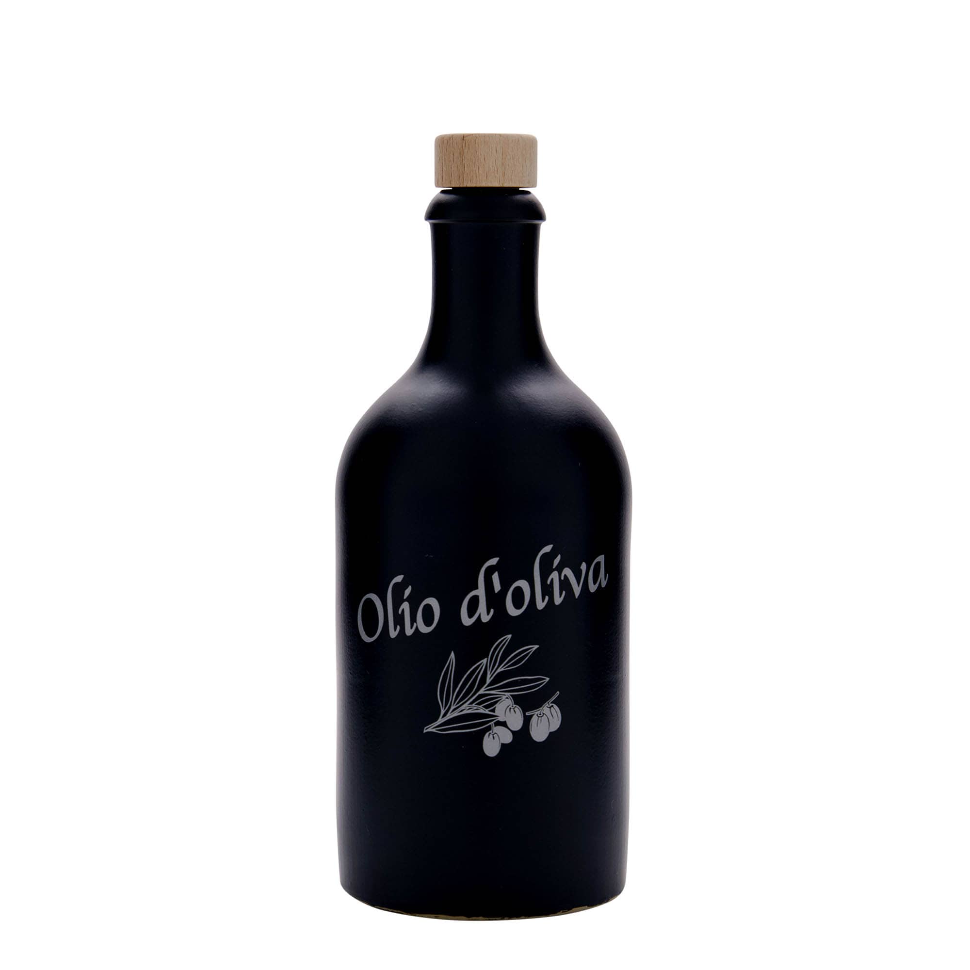500 ml molio ąsotis, motyvas: alyvuogių aliejus, keraminis, juodas, burna: kamštis 500 ml molio ąsotis, motyvas: alyvuogių aliejus, keraminis, juodas, burna: kamštis