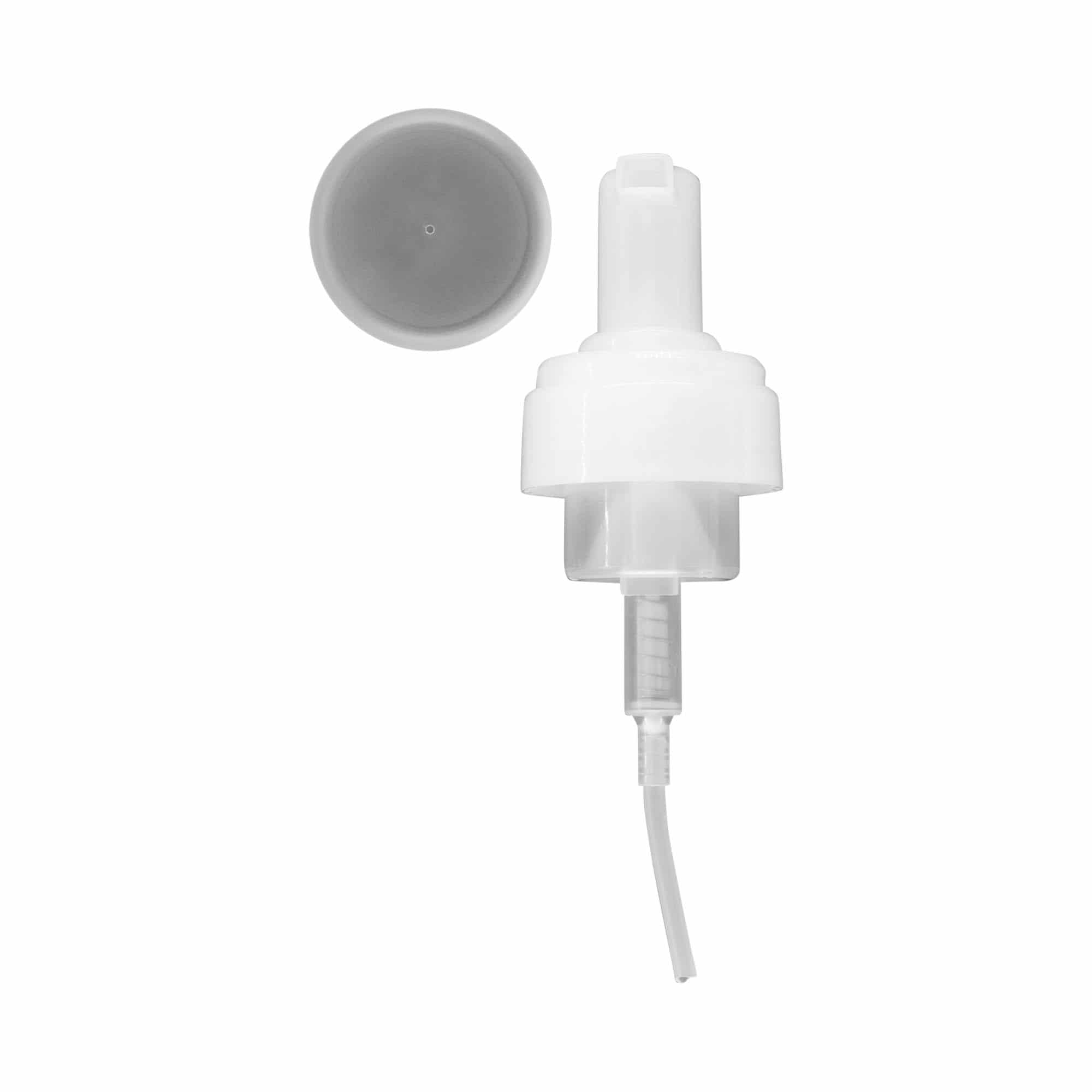 Dozatorius 100 ml „Foamer“, PP plastikas, baltas, su anga: varžtinis uždarymas
