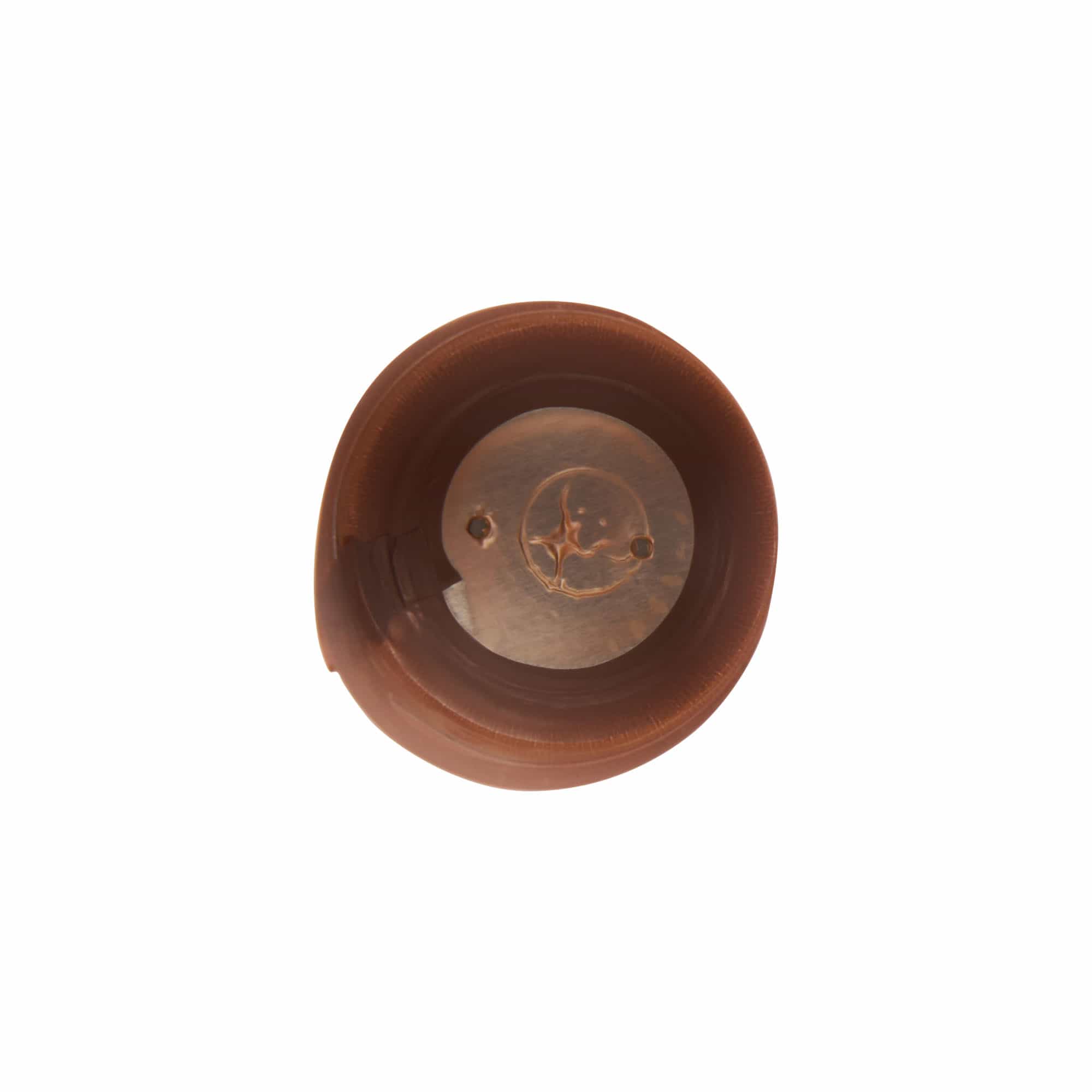 Susitraukianti kapsulė 32x41, PVC plastikas, bronzinė