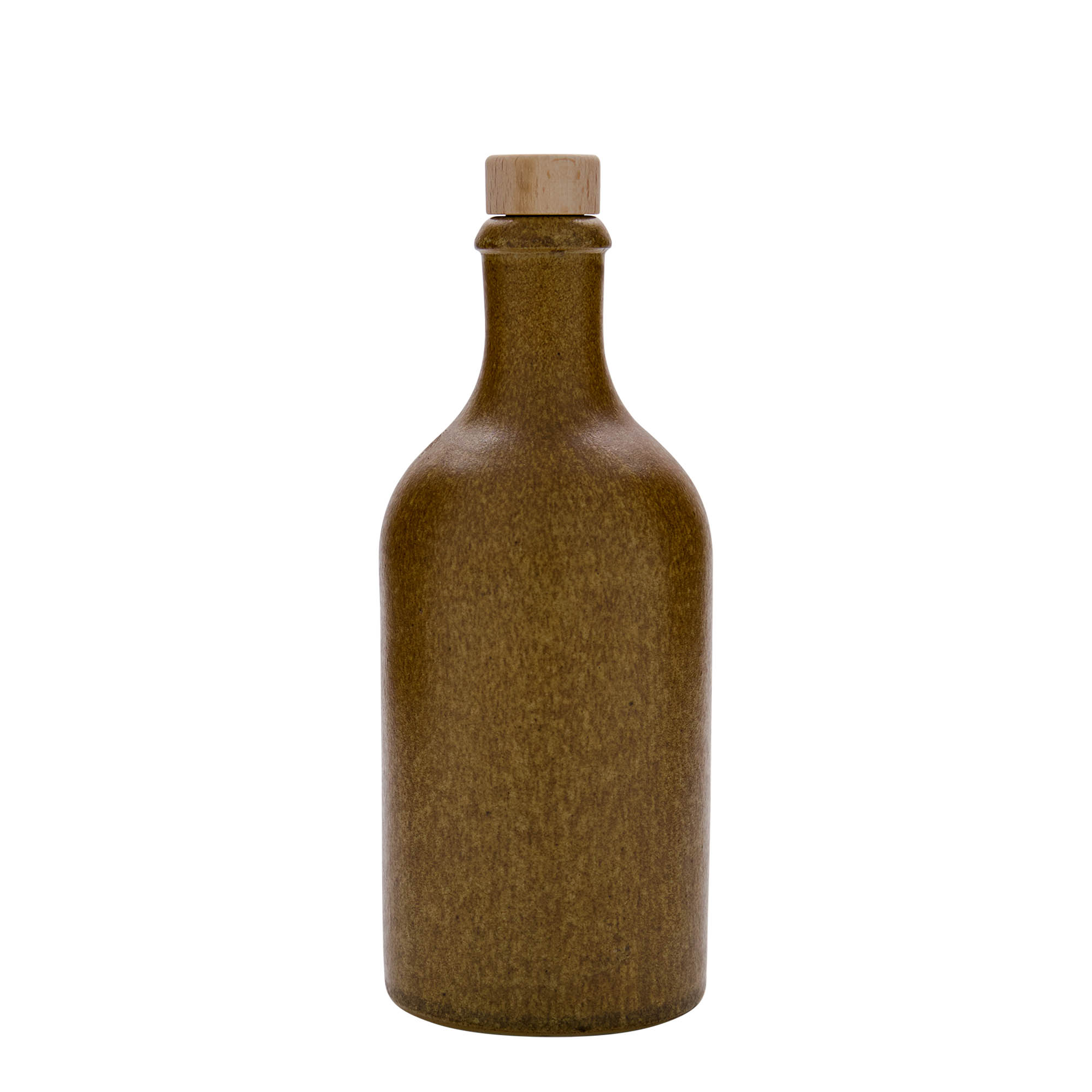 500 ml molinis ąsotis, keraminis, rudas-kristalinis, anga: kamštis