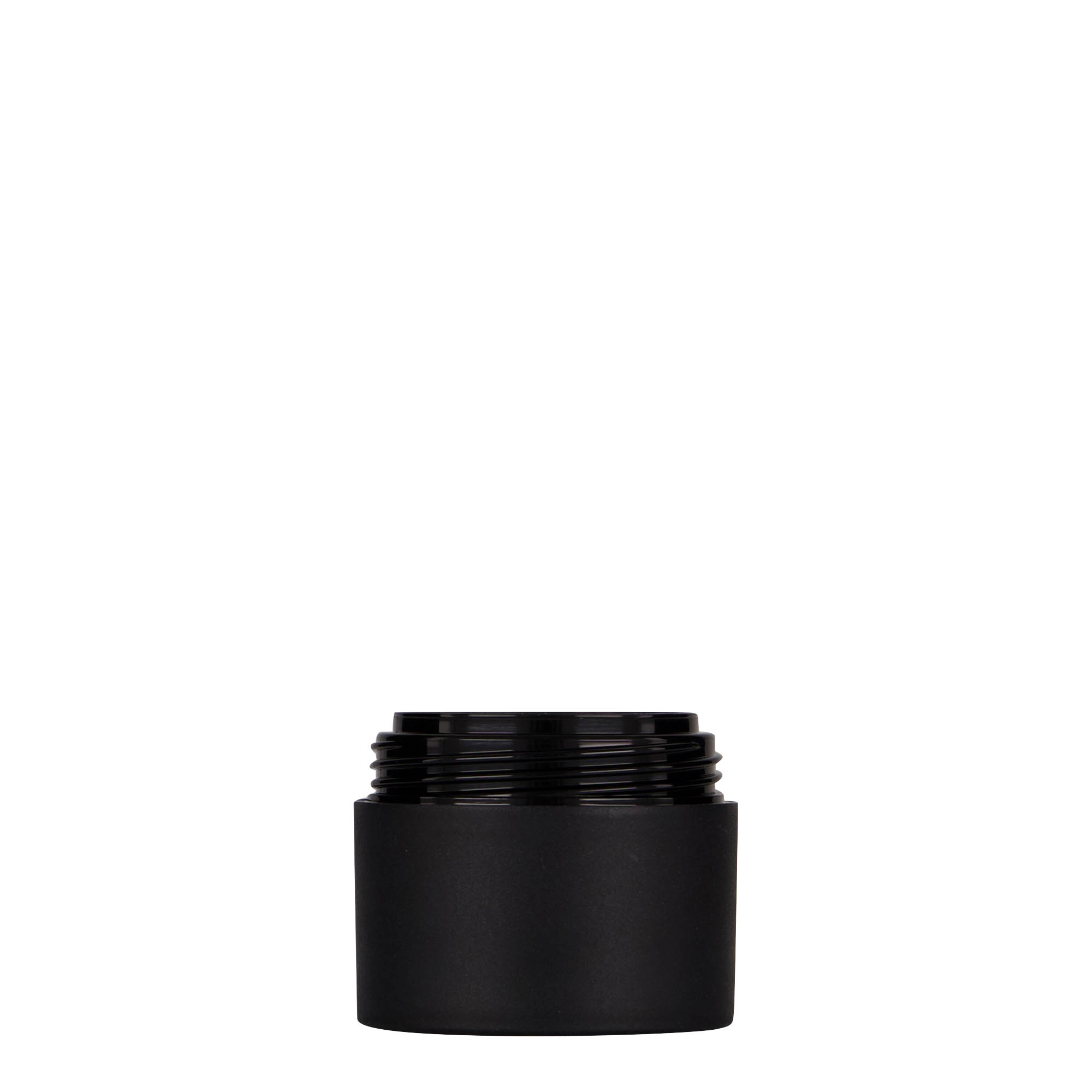 30 ml plastikinė dėžutė „Antonella“, PP, juoda, anga: sraigtinis uždarymas