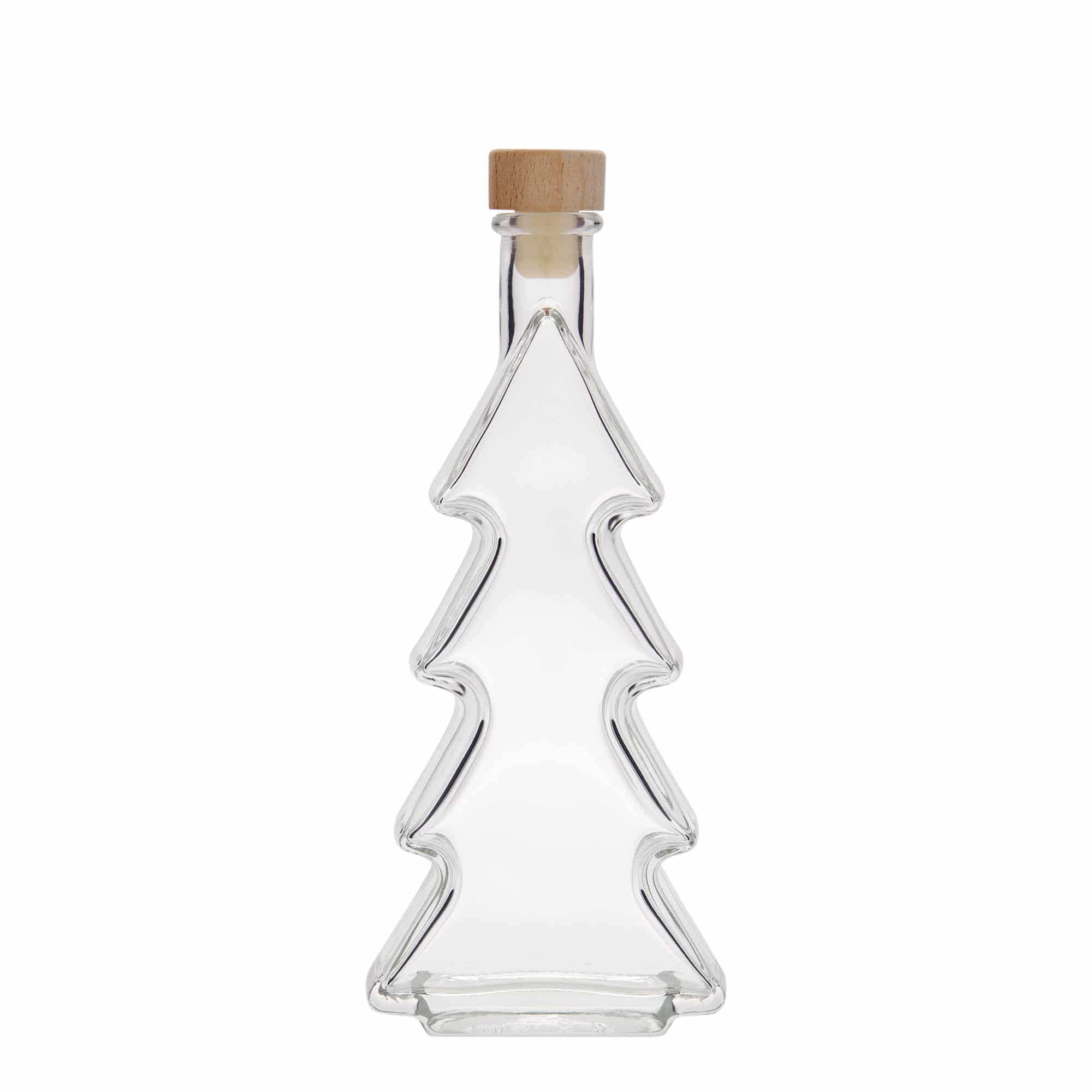 200 ml stiklinis butelis „Eglutė“, kaklelis: kamštis