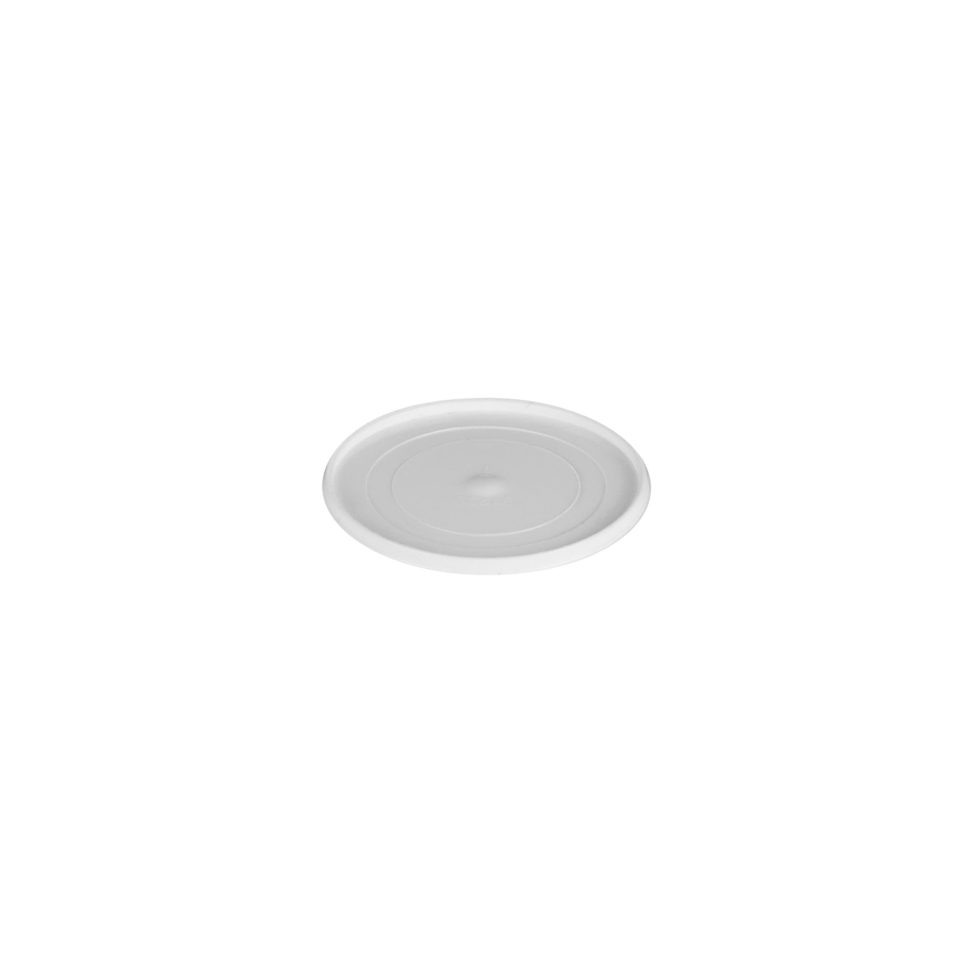 Uždengimo diskas 5 ml „Bianca“, PP plastikas, baltas