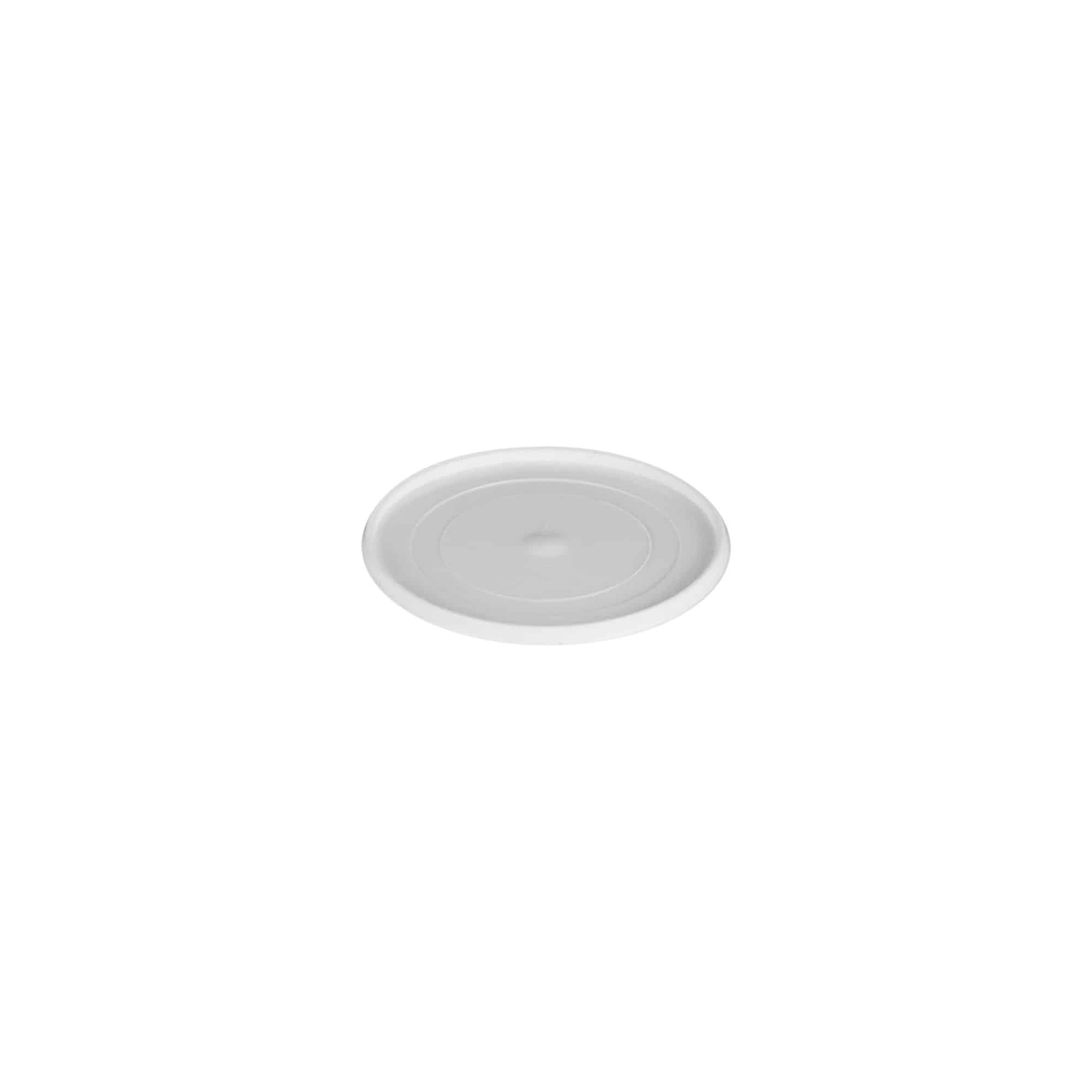 Uždengimo diskas 5 ml „Bianca“, PP plastikas, baltas