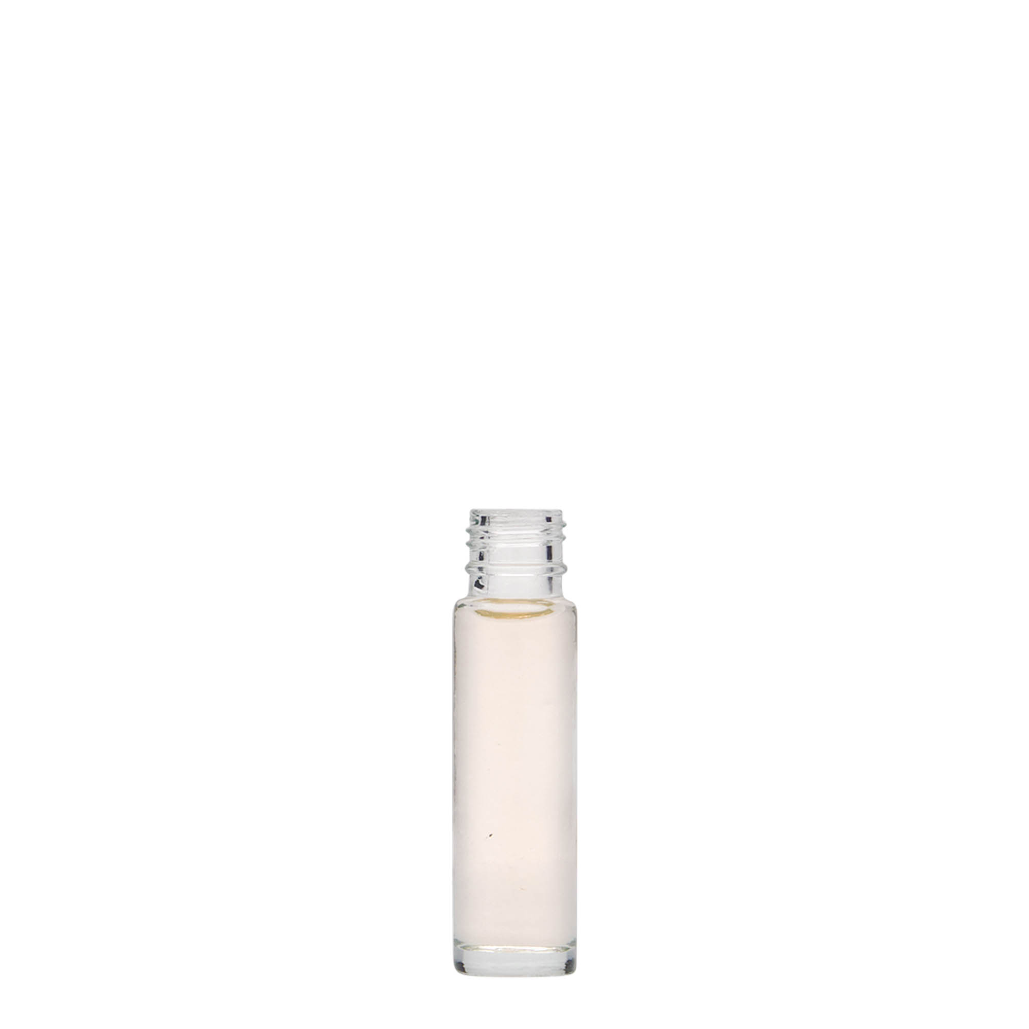 10 ml roll-on buteliukas, stiklas, anga: sraigtinis uždarymas