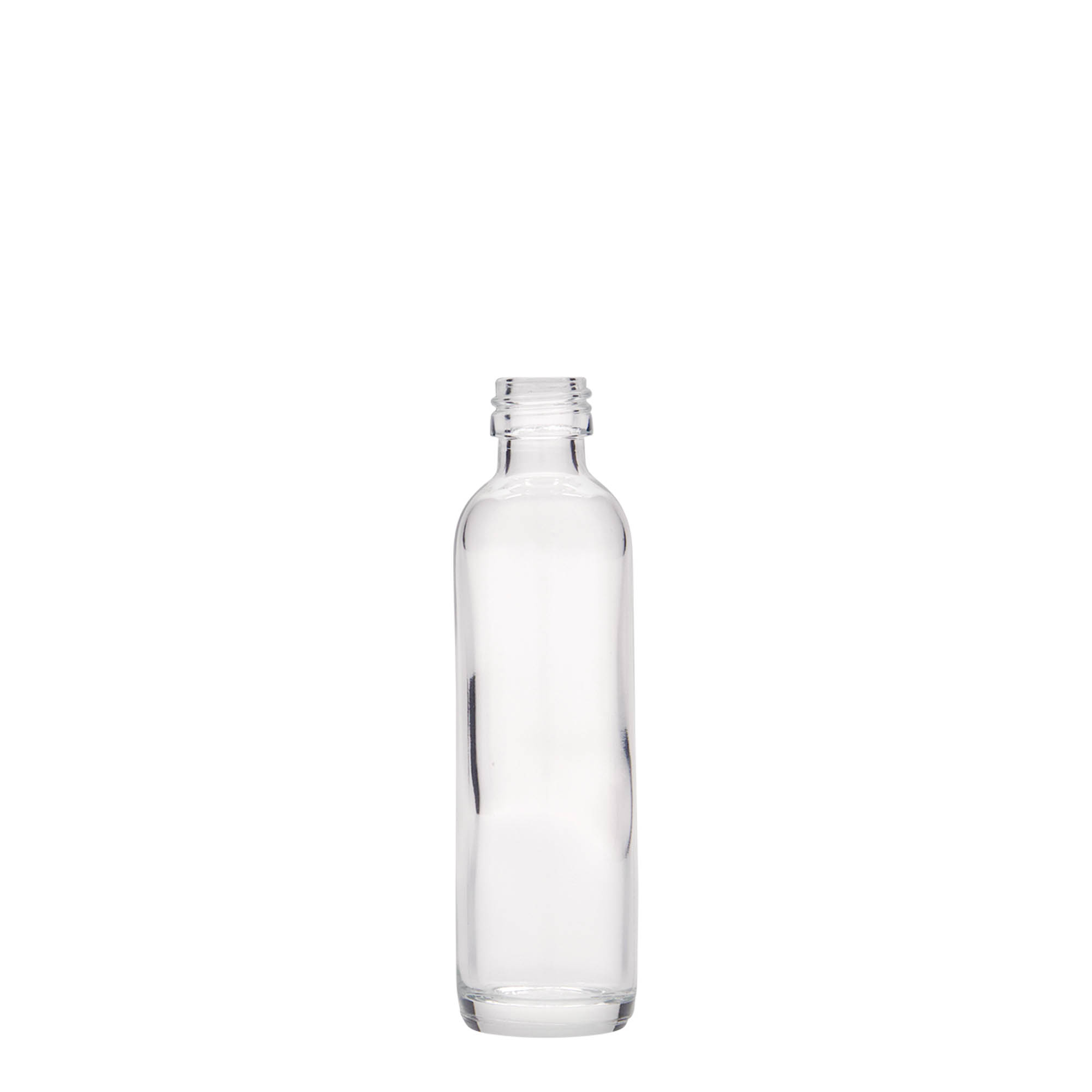 40 ml buteliukas su rankena, stiklas, burna: PP 18 40 ml buteliukas su rankena, stiklas, burna: PP 18