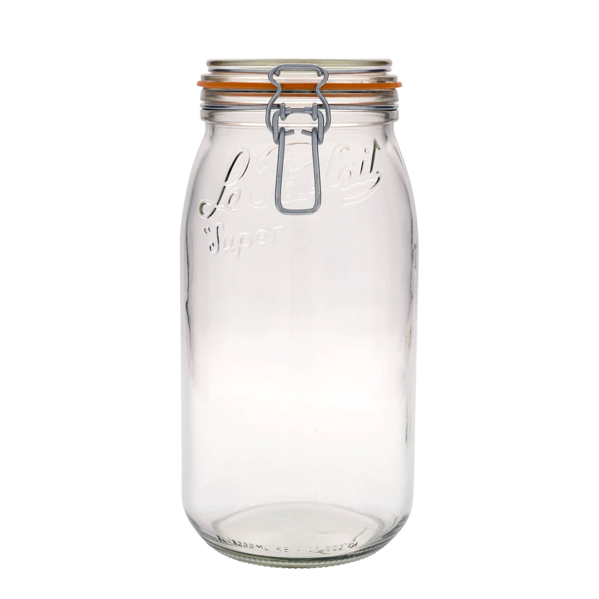3.000 ml vielos užsegimo stiklainis „Le Parfait Super Bocal“, anga: vielos užsegimas 3.000 ml vielos užsegimo stiklainis „Le Parfait Super Bocal“, anga: vielos užsegimas