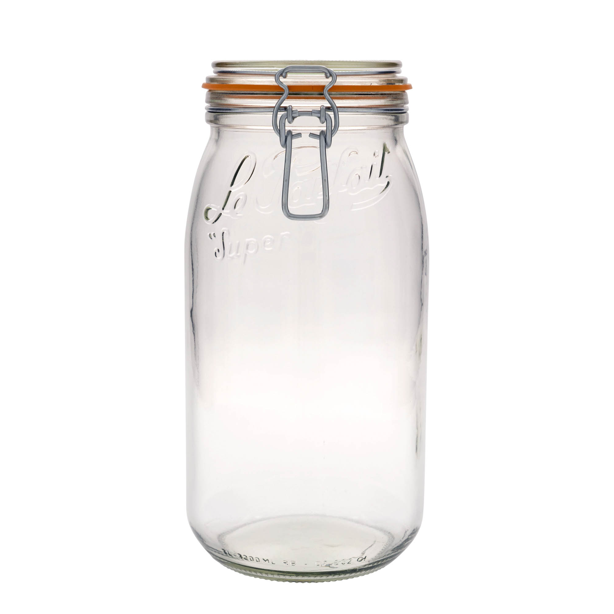 3.000 ml vielos užsegimo stiklainis „Le Parfait Super Bocal“, anga: vielos užsegimas 3.000 ml vielos užsegimo stiklainis „Le Parfait Super Bocal“, anga: vielos užsegimas