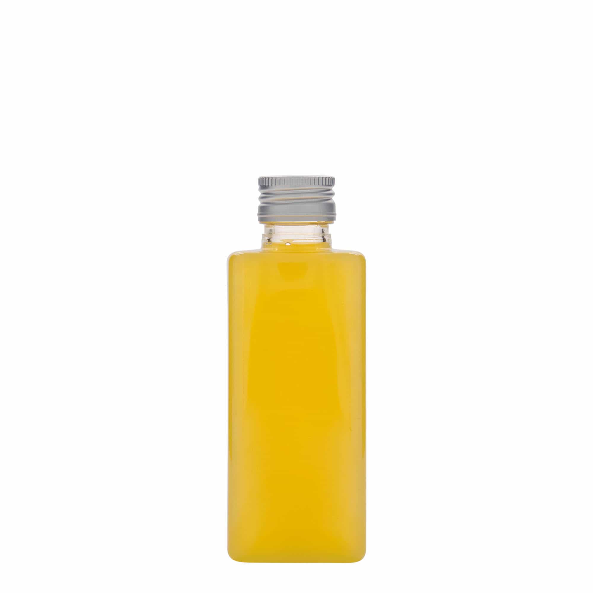250 ml PET butelis „Karl“, kvadratinis, plastikas, kaklelis: PP 28