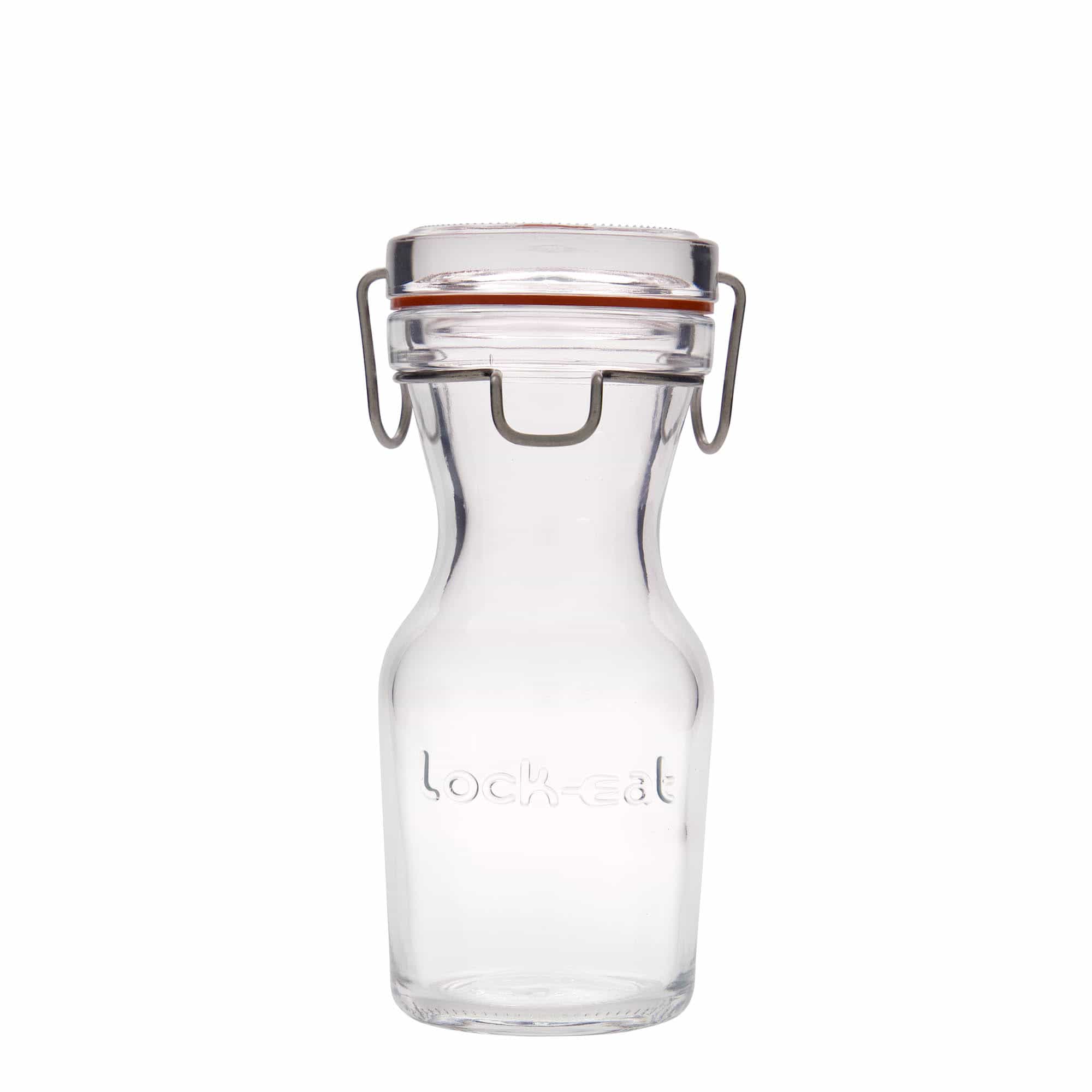 250 ml stiklinė karafa „Lock-Eat“, anga: vielos lankelio uždarymas