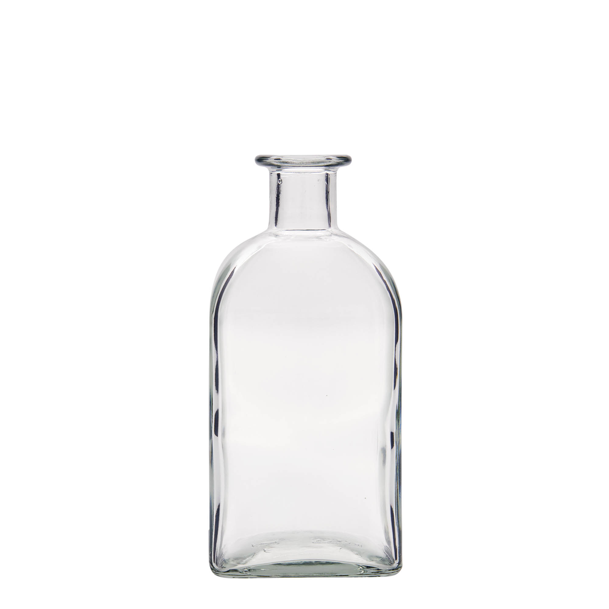 500 ml stiklinis butelis Apotheker Carré, kvadratinis, anga: kamštis 500 ml stiklinis butelis Apotheker Carré, kvadratinis, anga: kamštis
