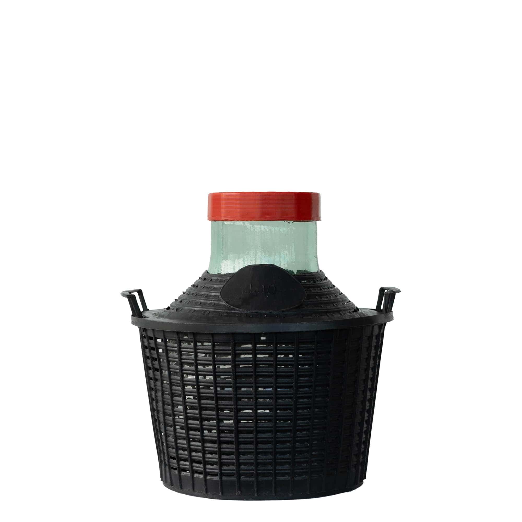 10 l balioninė talpa plačiu kaklu, stiklas, anga: srieginis uždarymas