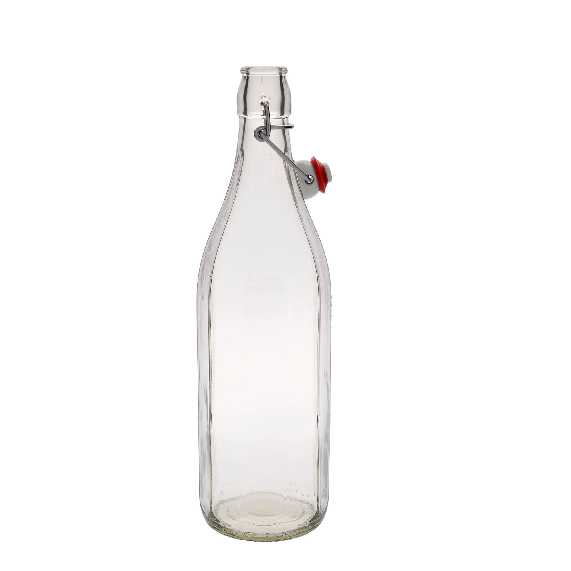 1.000 ml stiklinis butelis „Bravo“ #, dešimtkampis, anga: užsegamas užraktas 1.000 ml stiklinis butelis „Bravo“ #, dešimtkampis, anga: užsegamas užraktas