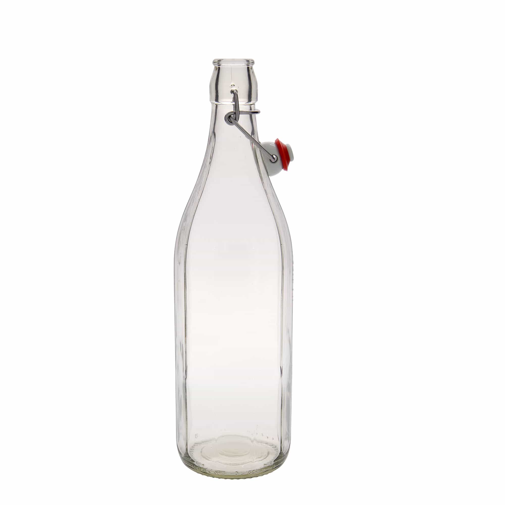 1.000 ml stiklinis butelis „Bravo“ #, dešimtkampis, anga: užsegamas užraktas 1.000 ml stiklinis butelis „Bravo“ #, dešimtkampis, anga: užsegamas užraktas