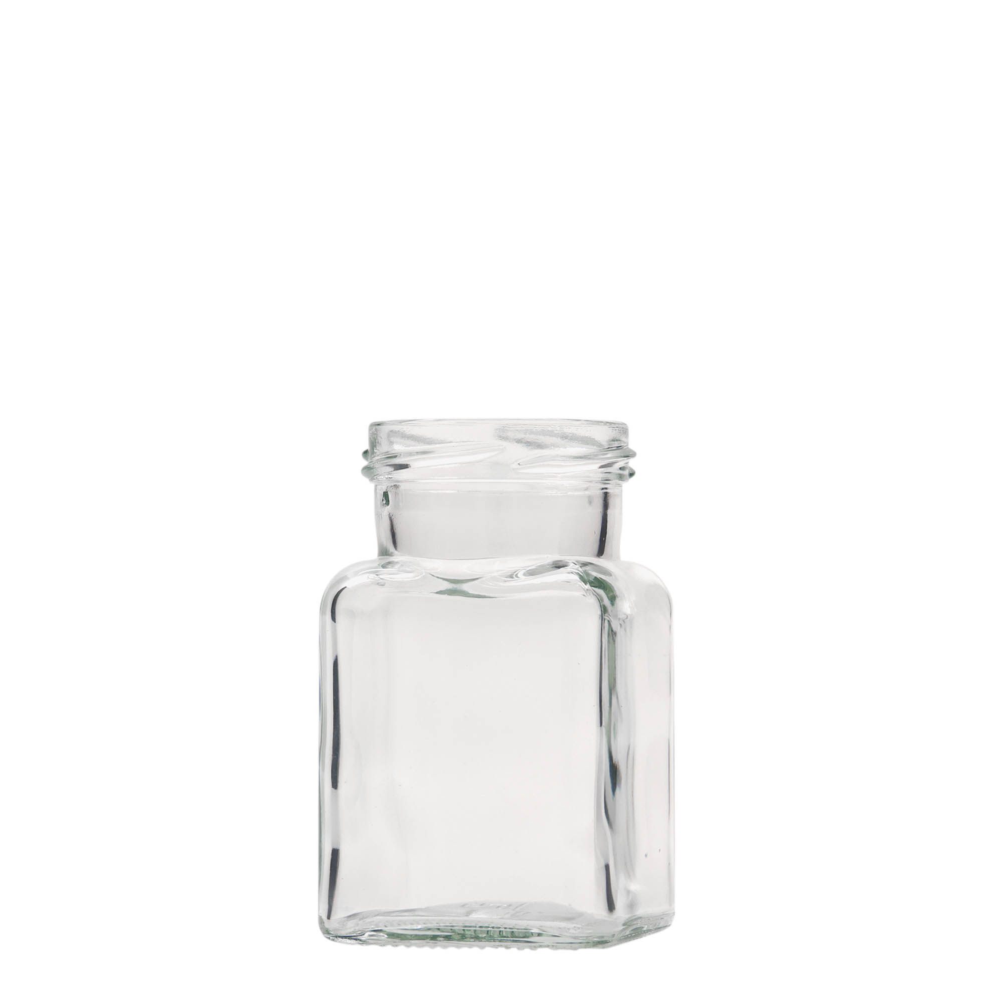 150 ml keturkampis stiklas, anga: sukamas dangtelis (TO 53) 150 ml keturkampis stiklas, anga: sukamas dangtelis (TO 53)