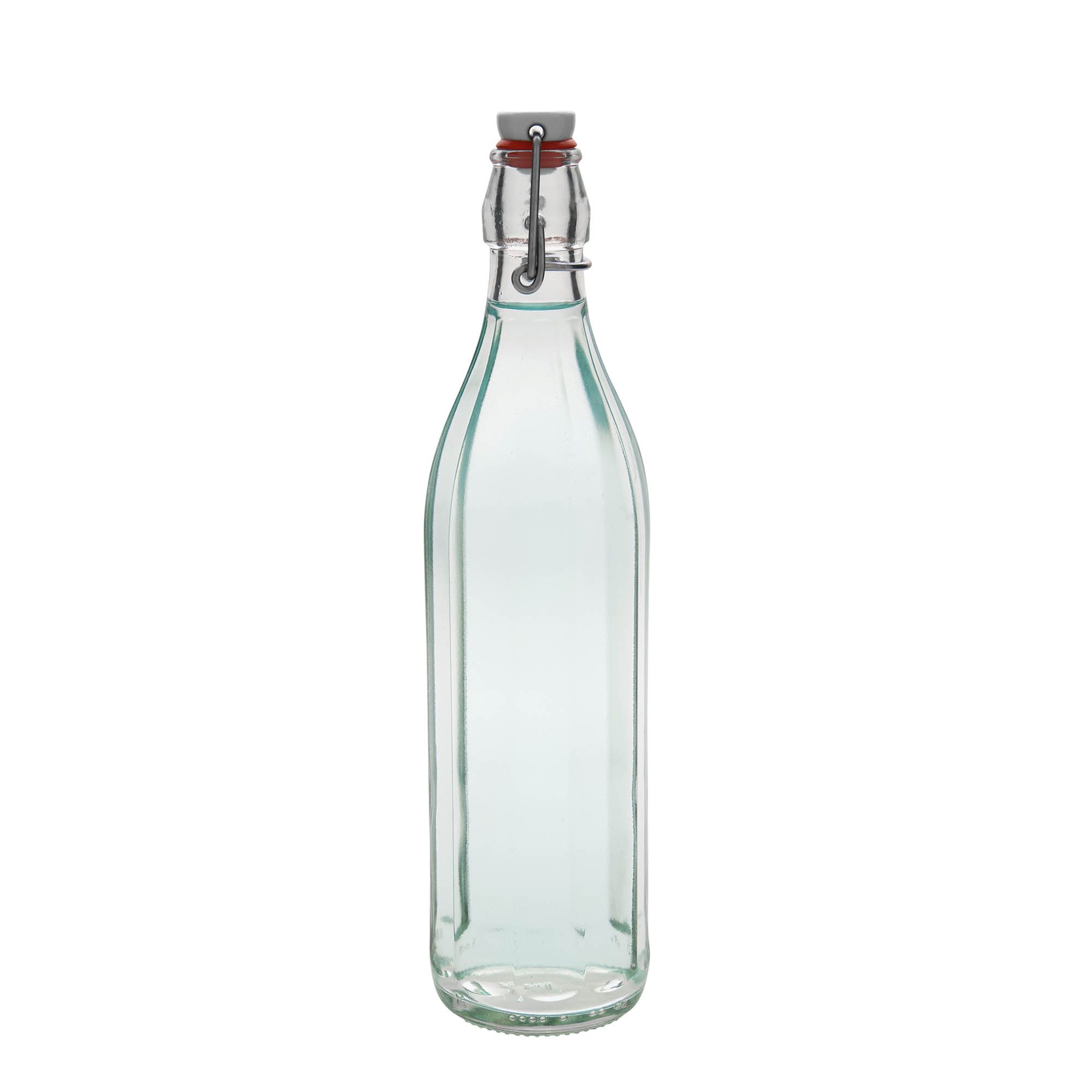 750 ml stiklinis butelis „Bravo“, dešimtkampis, anga: užsegamas užraktas 750 ml stiklinis butelis „Bravo“, dešimtkampis, anga: užsegamas užraktas