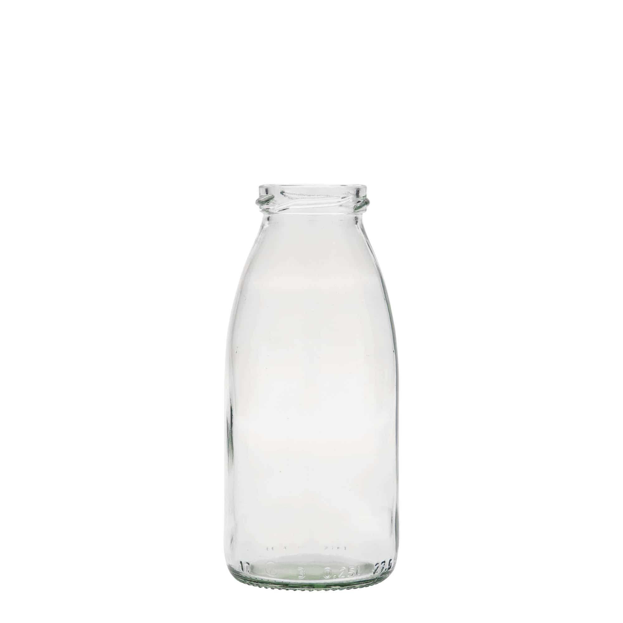 250 ml stiklinis butelis Vroni #, anga: Twist-Off (TO 43)
