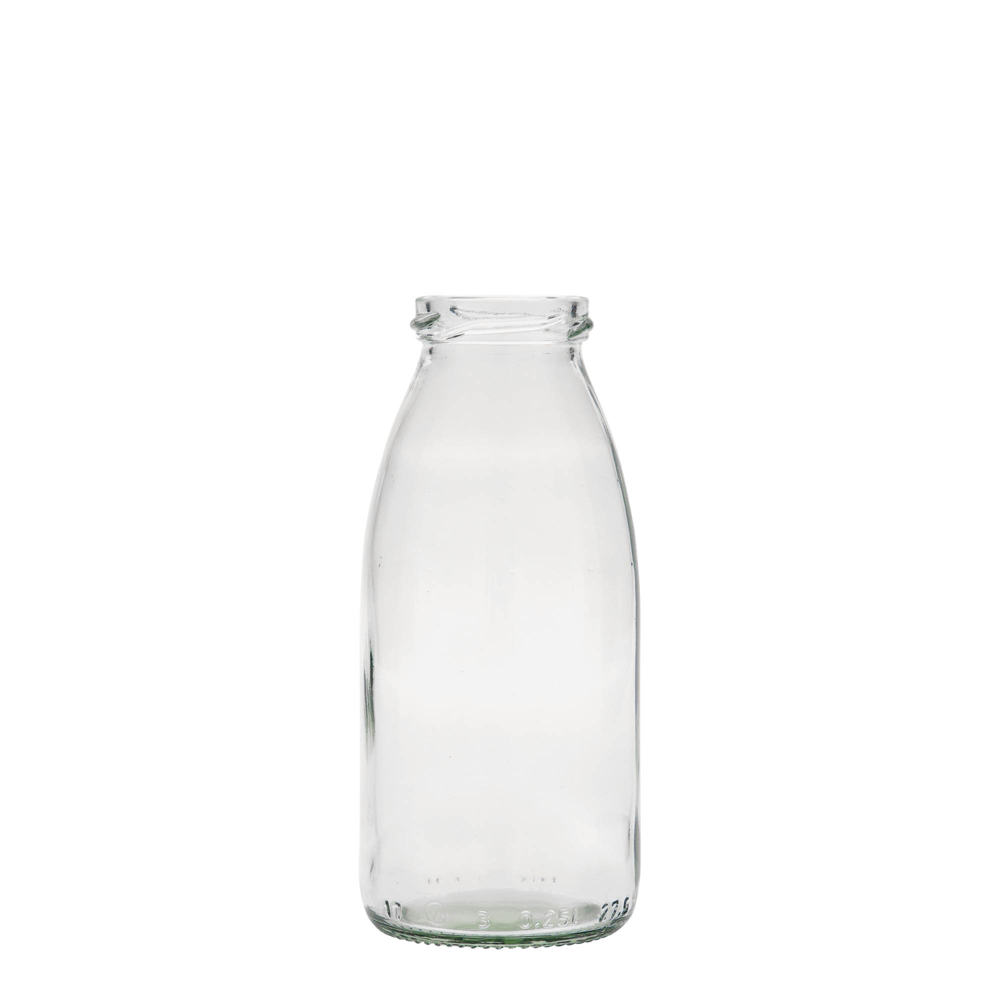 250 ml stiklinis butelis Vroni #, anga: Twist-Off (TO 43)