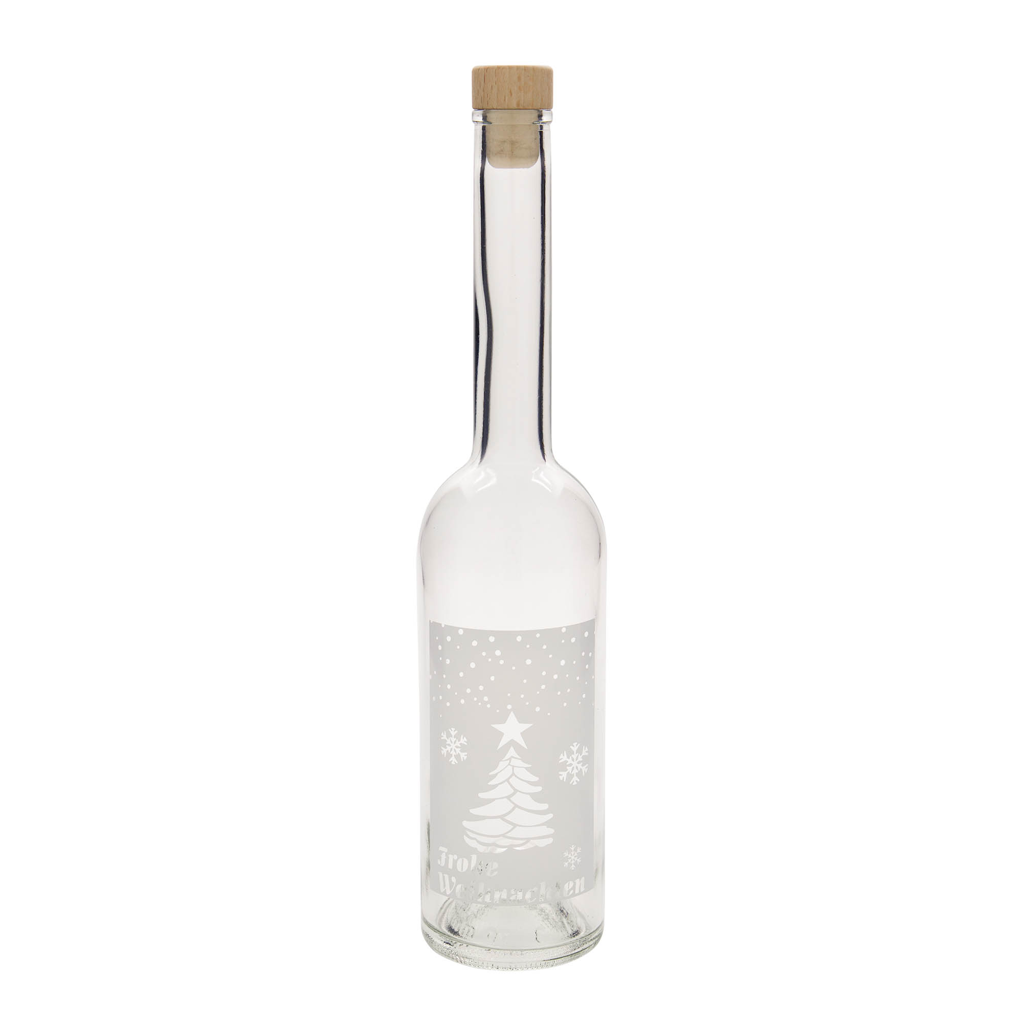 500 ml stiklinis butelis „Opera“, motyvas: Balta Kalėdos, kamštis: kamštis 500 ml stiklinis butelis „Opera“, motyvas: Balta Kalėdos, kamštis: kamštis