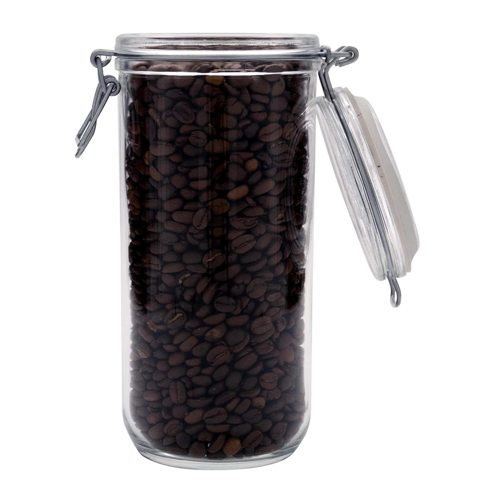 1.000 ml vielos užsegimo stiklainis „Fido“, anga: vielos užsegimas