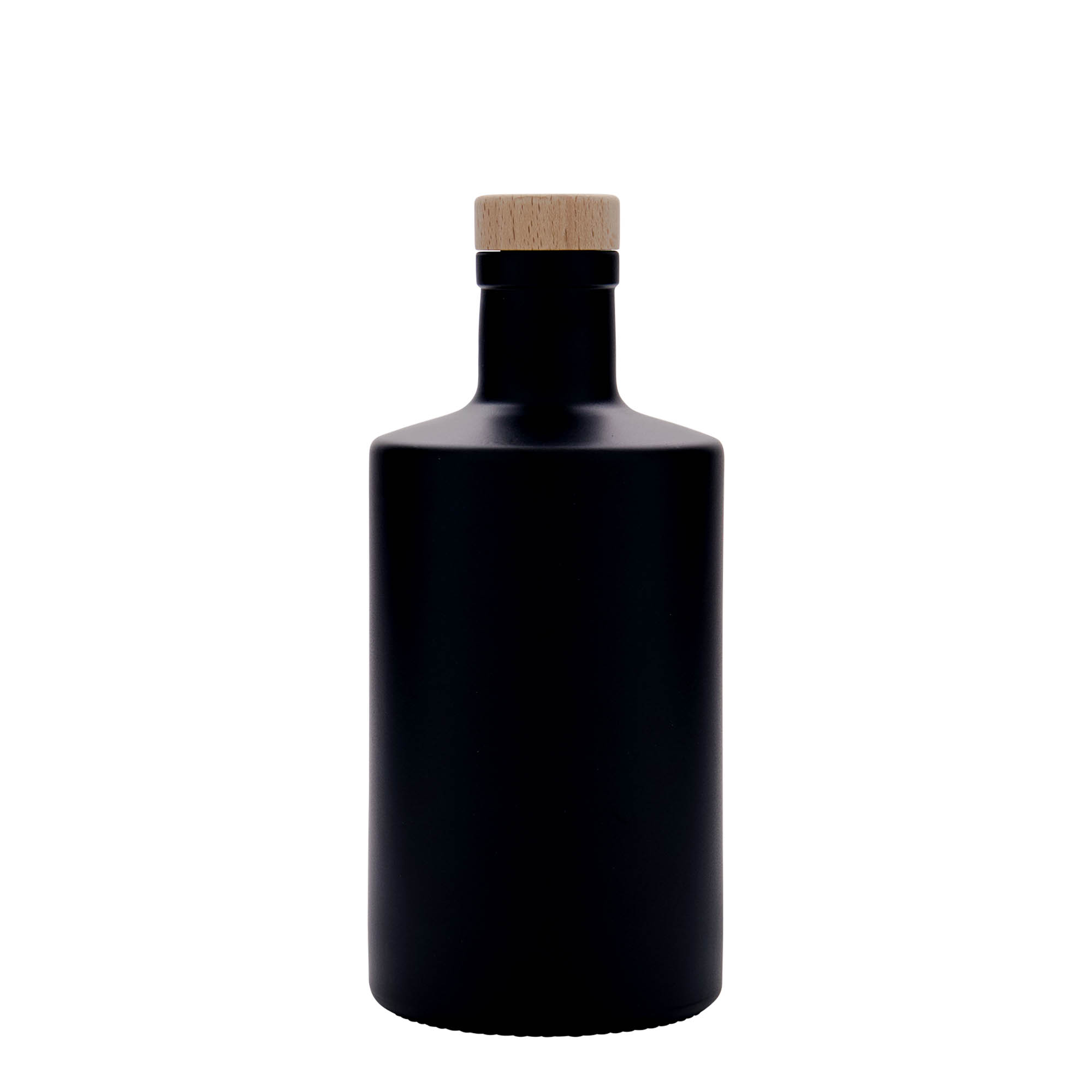500 ml stiklinis butelis „Caroline“, juodas, anga: kamštis 500 ml stiklinis butelis „Caroline“, juodas, anga: kamštis