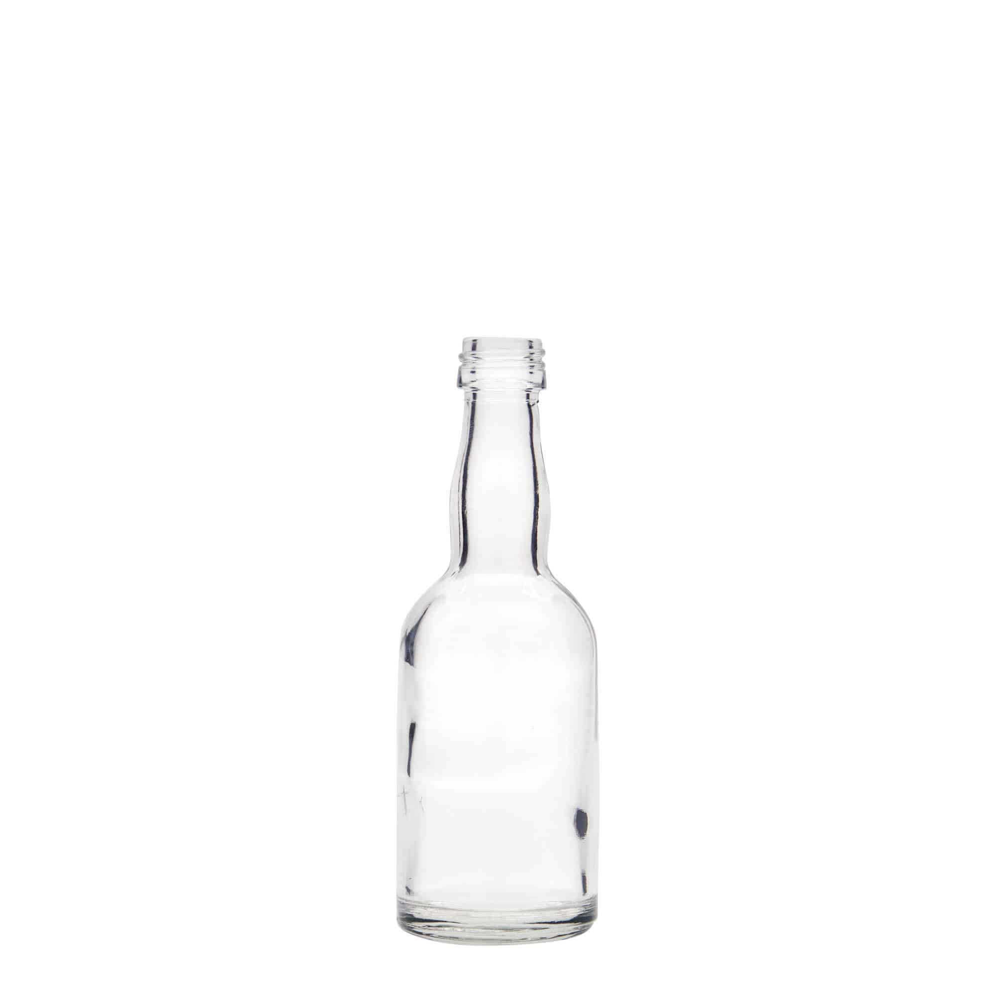 50 ml stiklinis buteliukas „Proba“, anga: PP 18