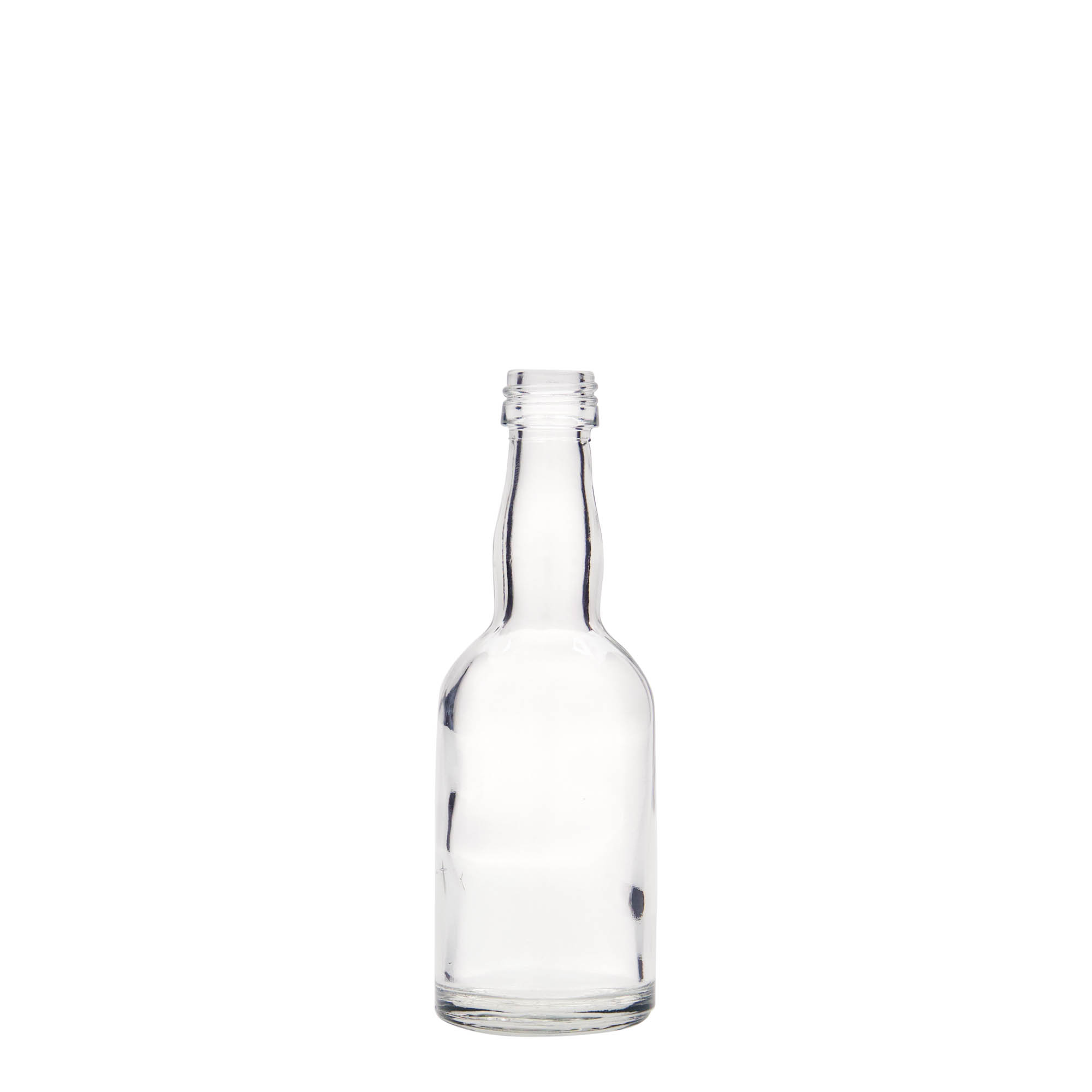 50 ml stiklinis buteliukas „Proba“, anga: PP 18