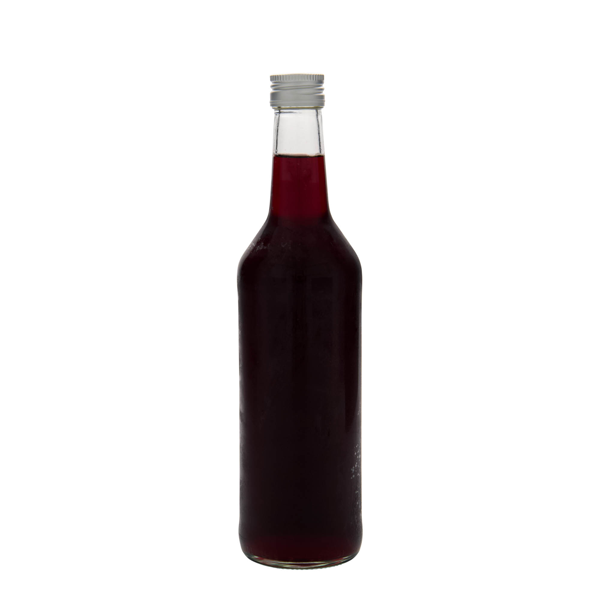 500 ml stiklinis butelis su tiesiu kakleliu, anga: PP 28 500 ml stiklinis butelis su tiesiu kakleliu, anga: PP 28