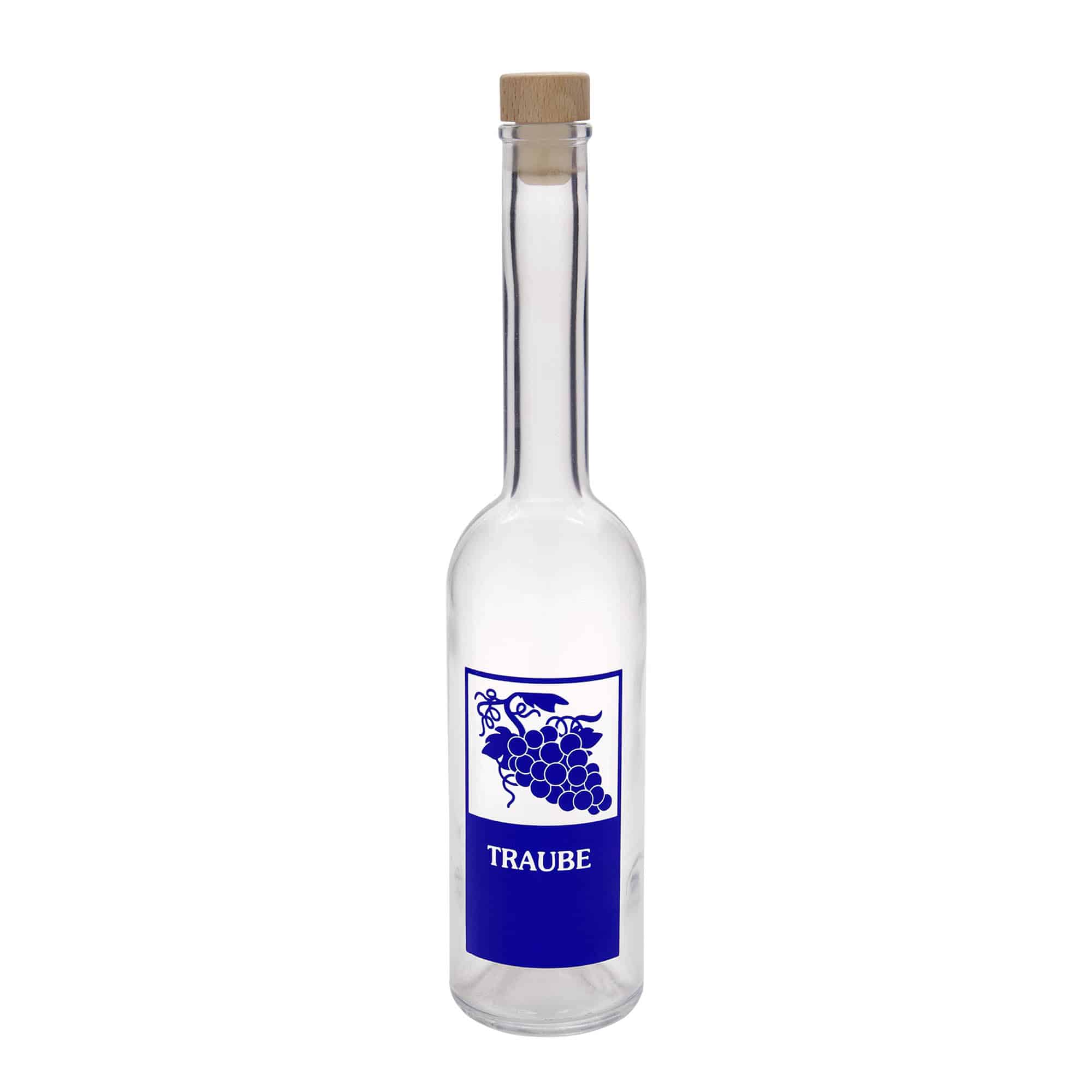 500 ml stiklinis butelis „Opera“, motyvas: vynuogė, kamštis: kamštis