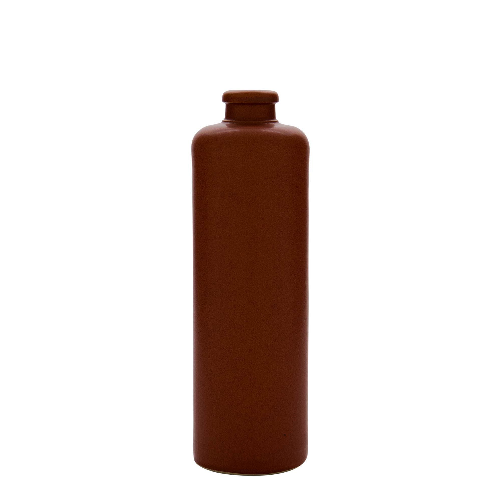 500 ml molinis ąsotis, akmens masė, raudonai rudas, burna: kamštis 500 ml molinis ąsotis, akmens masė, raudonai rudas, burna: kamštis