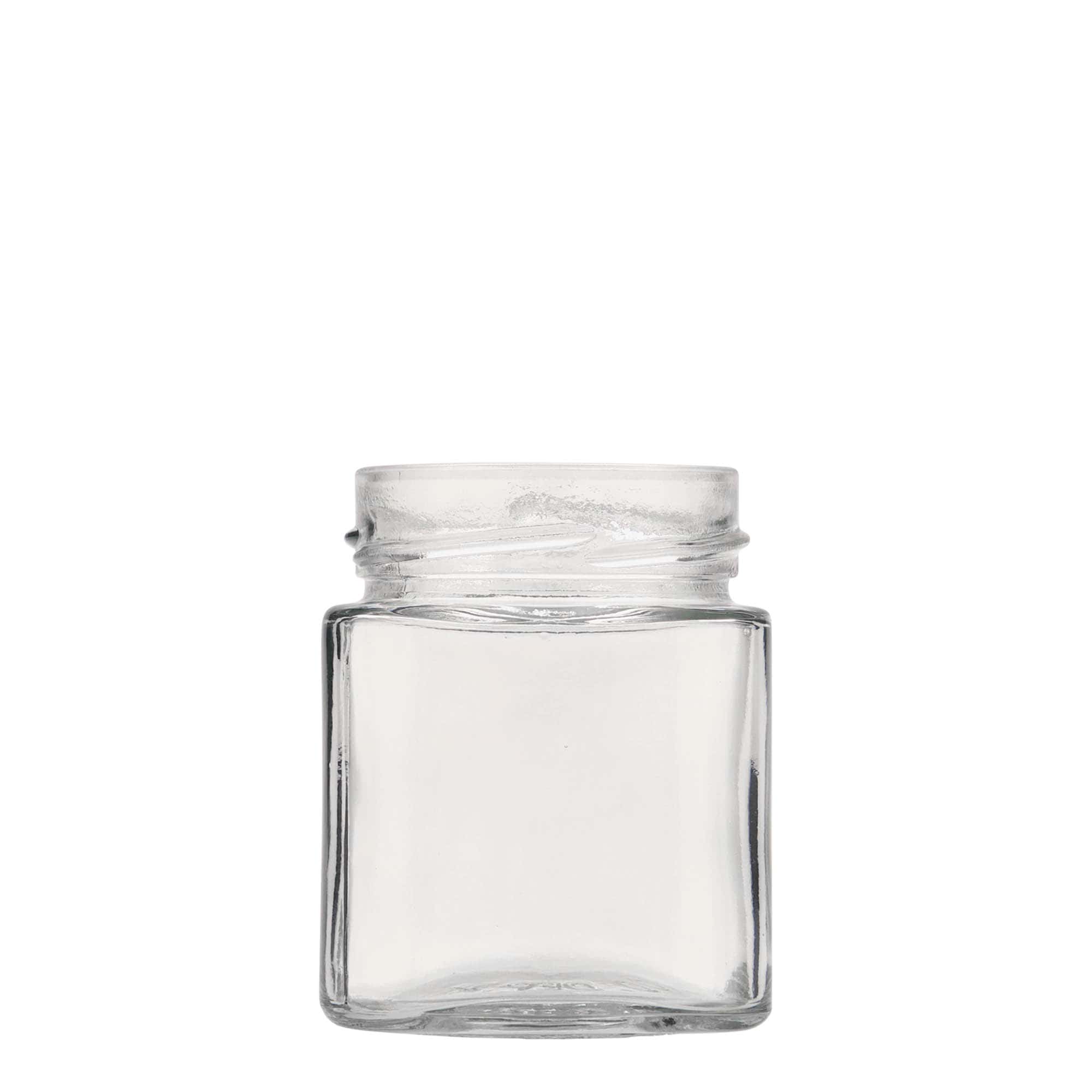 212 ml keturkampis stiklainis „Ikarus“, anga: gilus sukamas dangtelis (DTO 63)