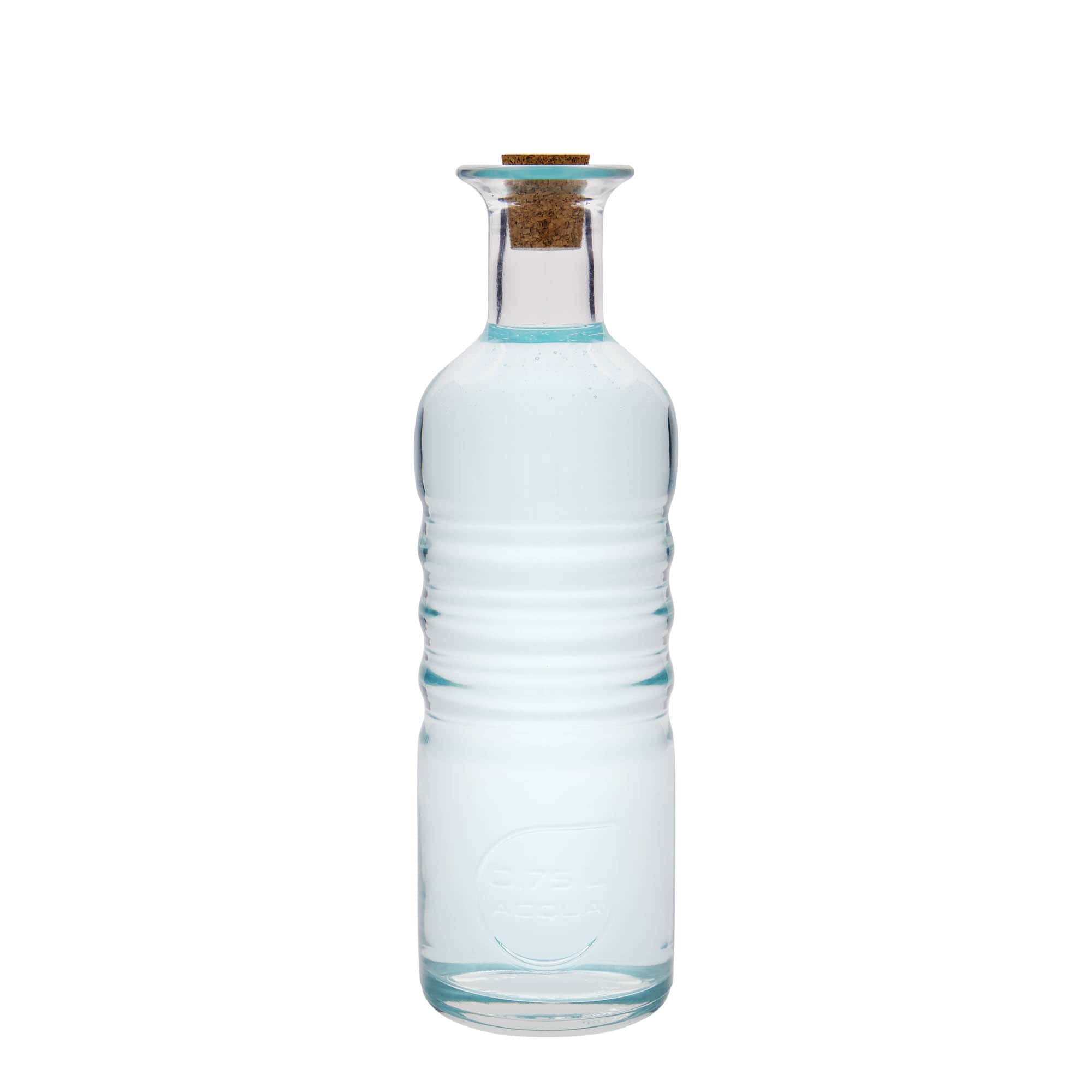 750 ml stiklinis butelis „Optima Acqua“, kamštis: kamštis
