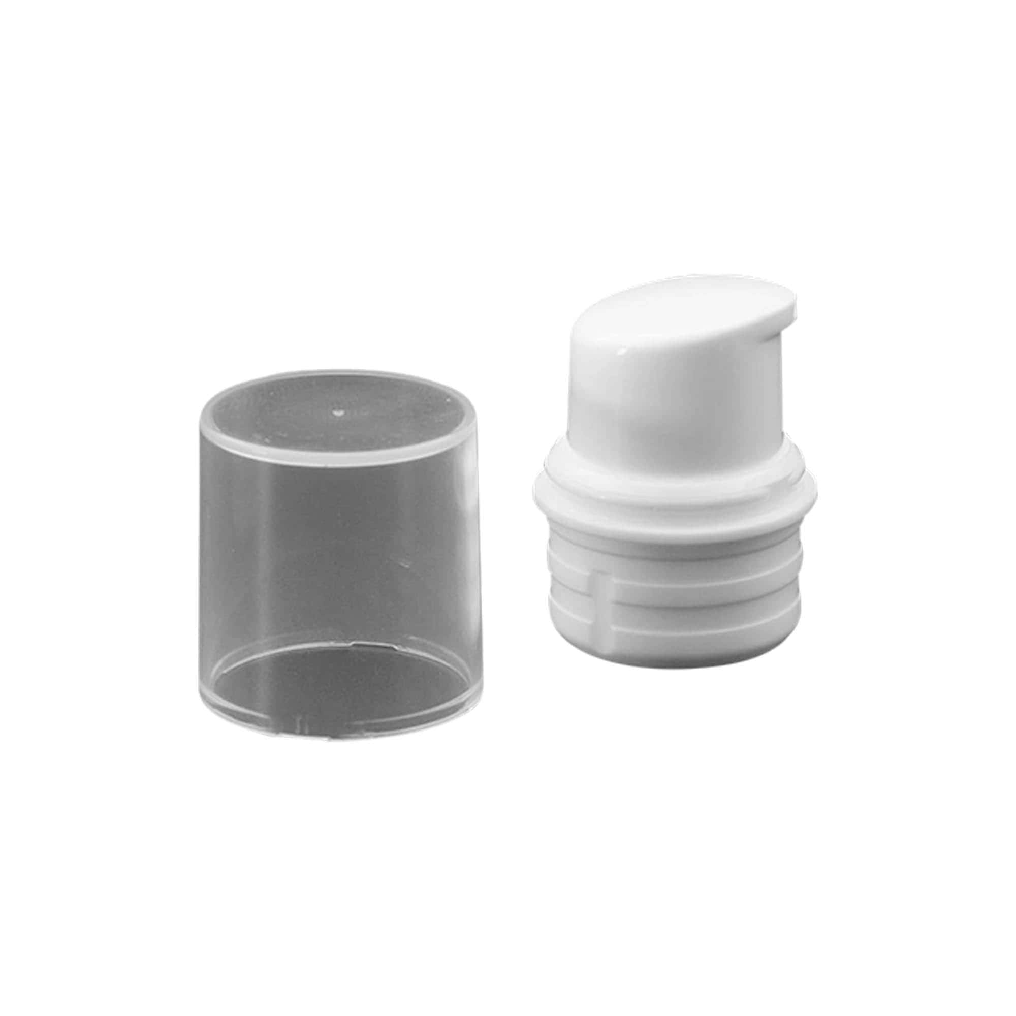 Airless dozatoriaus siurblio galvutė „Nano“, PP plastikas, balta