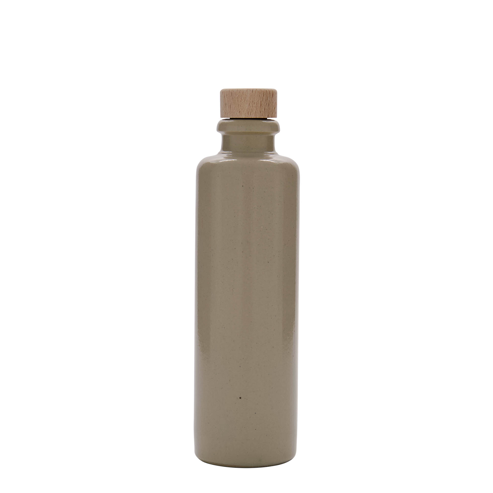 200 ml molinis ąsotis, akmens masės, smėlio spalvos, burna: kamštis