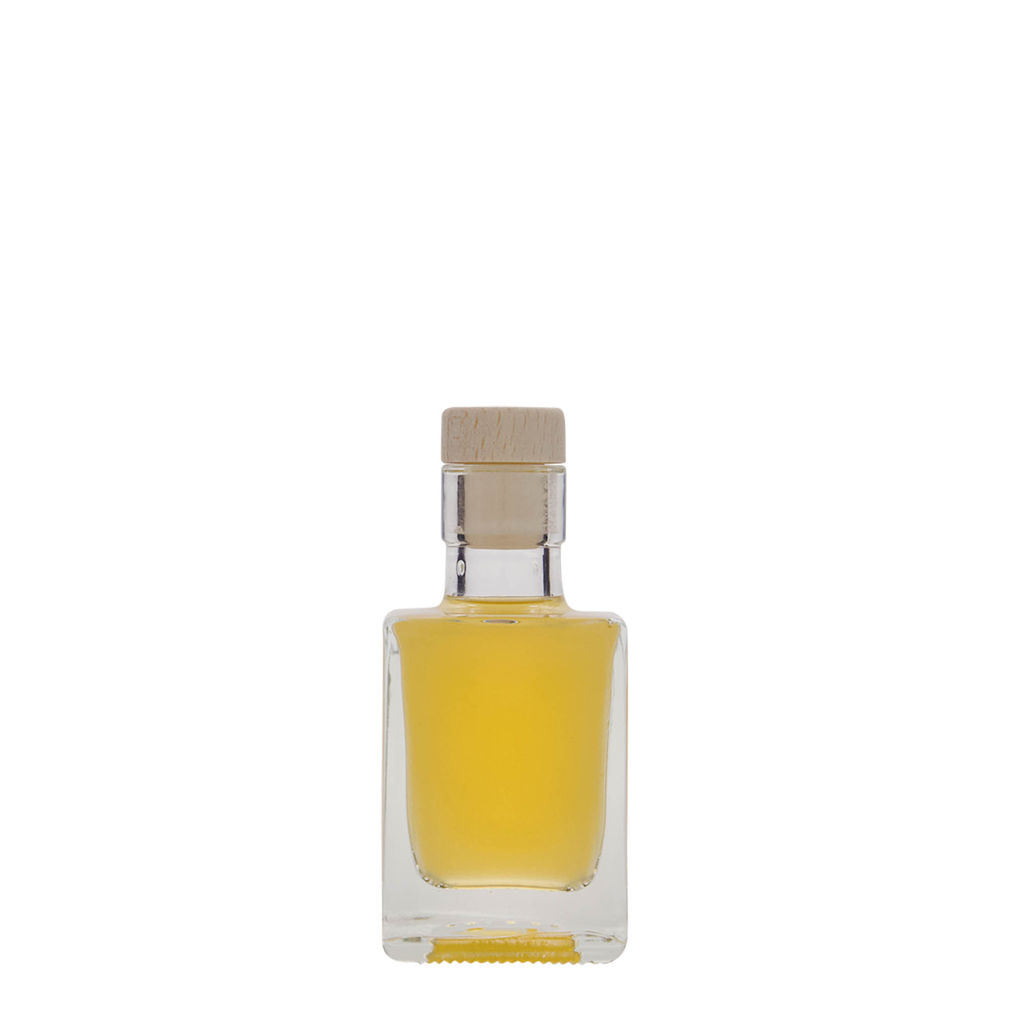 50 ml stiklinis buteliukas „Cube“, kvadratinis, anga: kamštis 50 ml stiklinis buteliukas „Cube“, kvadratinis, anga: kamštis