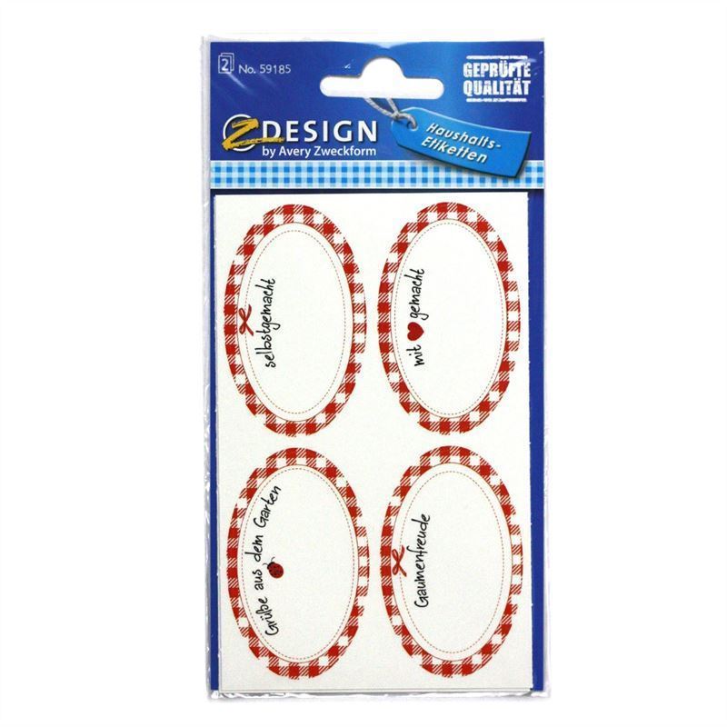 Zweckform etiketės „Pasigaminta patiems“, ovalios, popierinės, daugiaspalvės Zweckform etiketės „Pasigaminta patiems“, ovalios, popierinės, daugiaspalvės