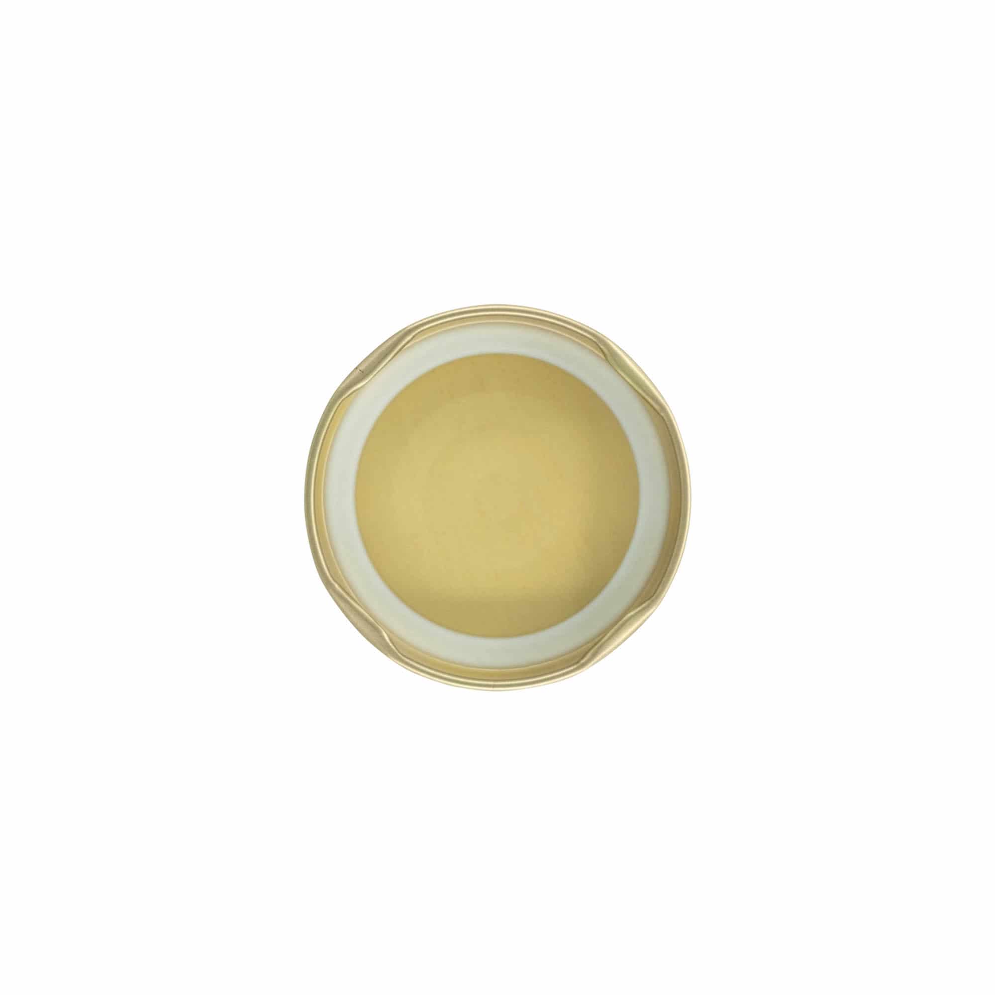 Twist-Off dangtelis, baltoji skarda, auksinė, skersmeniui: TO 58