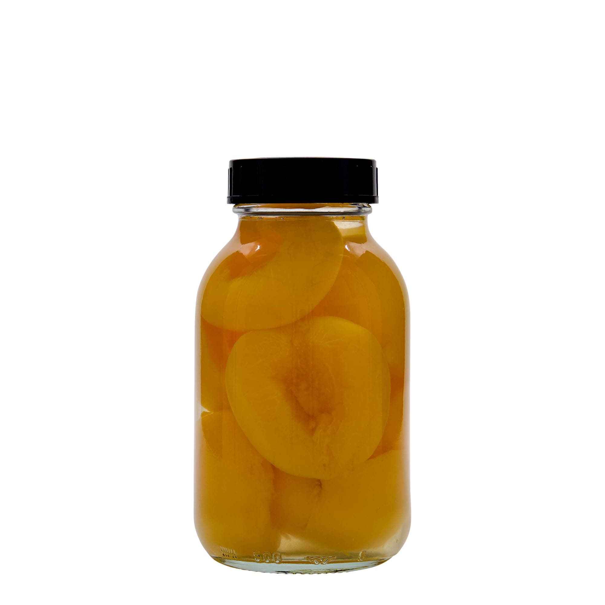 500 ml plačiaakė stiklainis, anga: DIN 55