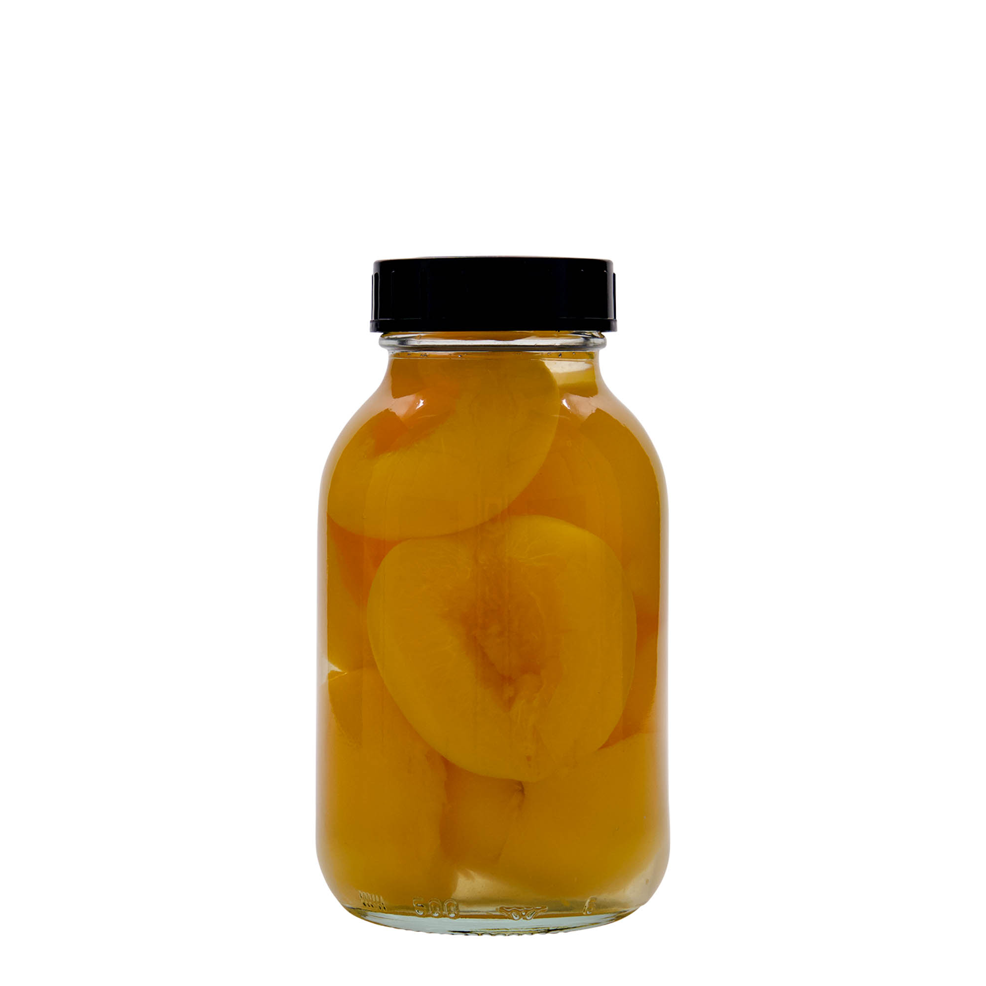 500 ml plačiaakė stiklainis, anga: DIN 55