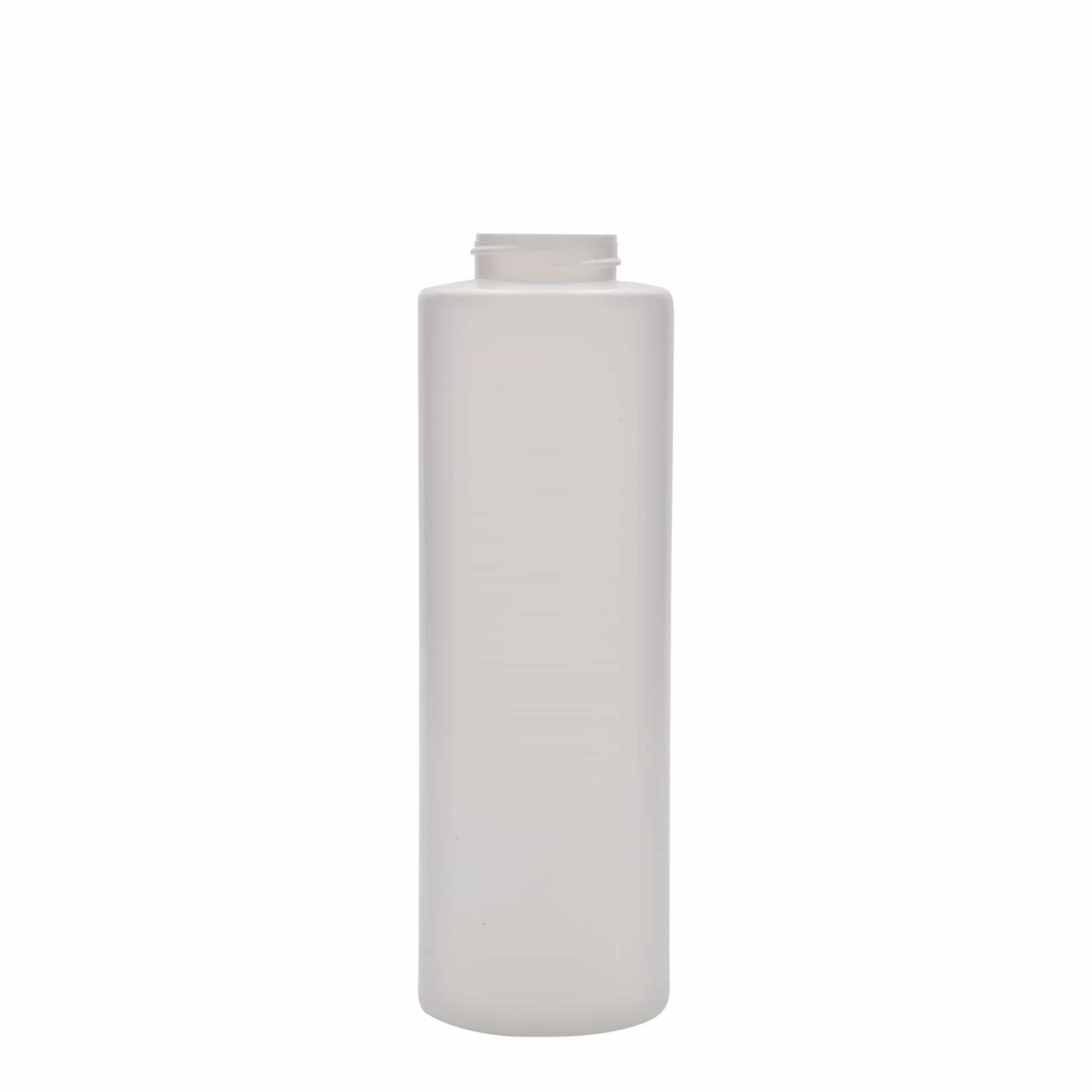 500 ml padažų butelis, LDPE plastikas, baltas, burna: 38/400 500 ml padažų butelis, LDPE plastikas, baltas, burna: 38/400