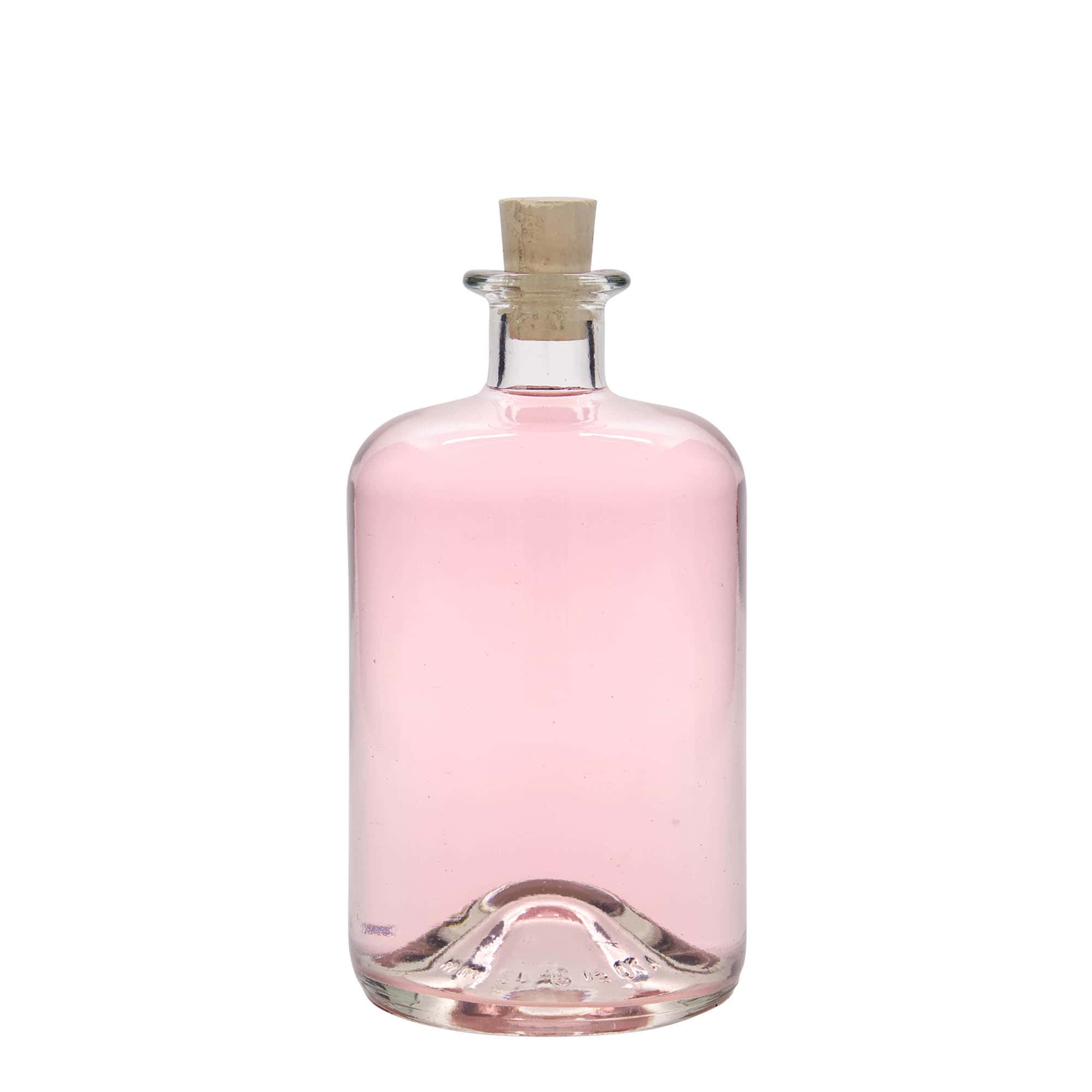 700 ml stiklinis butelis vaistininkui, angos uždarymas: kamštis