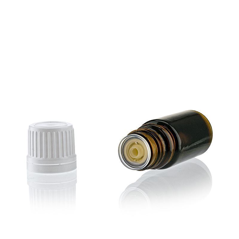 5 ml medicininis buteliukas, stiklas, rudas, anga: DIN 18 5 ml medicininis buteliukas, stiklas, rudas, anga: DIN 18