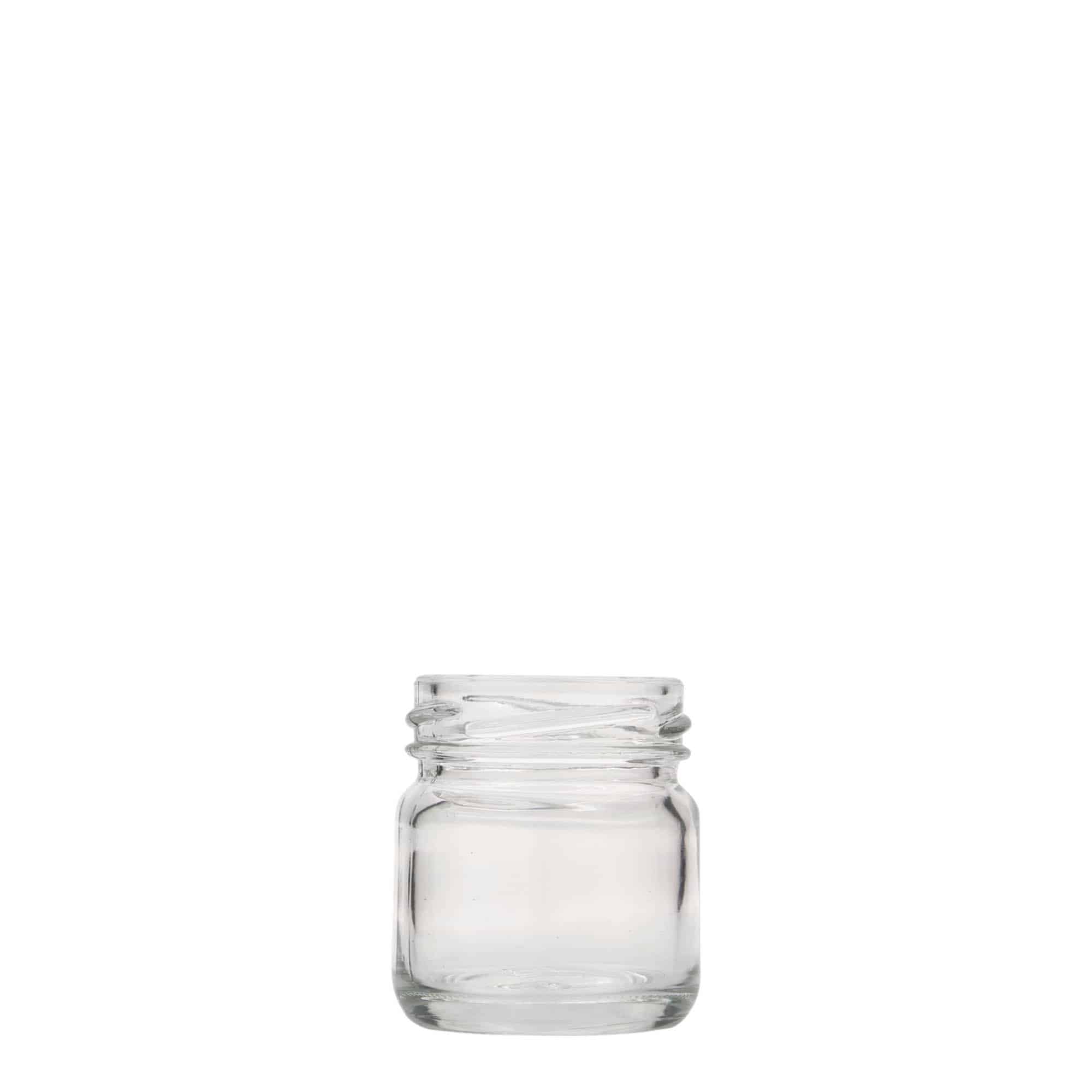 40 ml apvalus stiklas, anga: Twist-Off (TO 43)