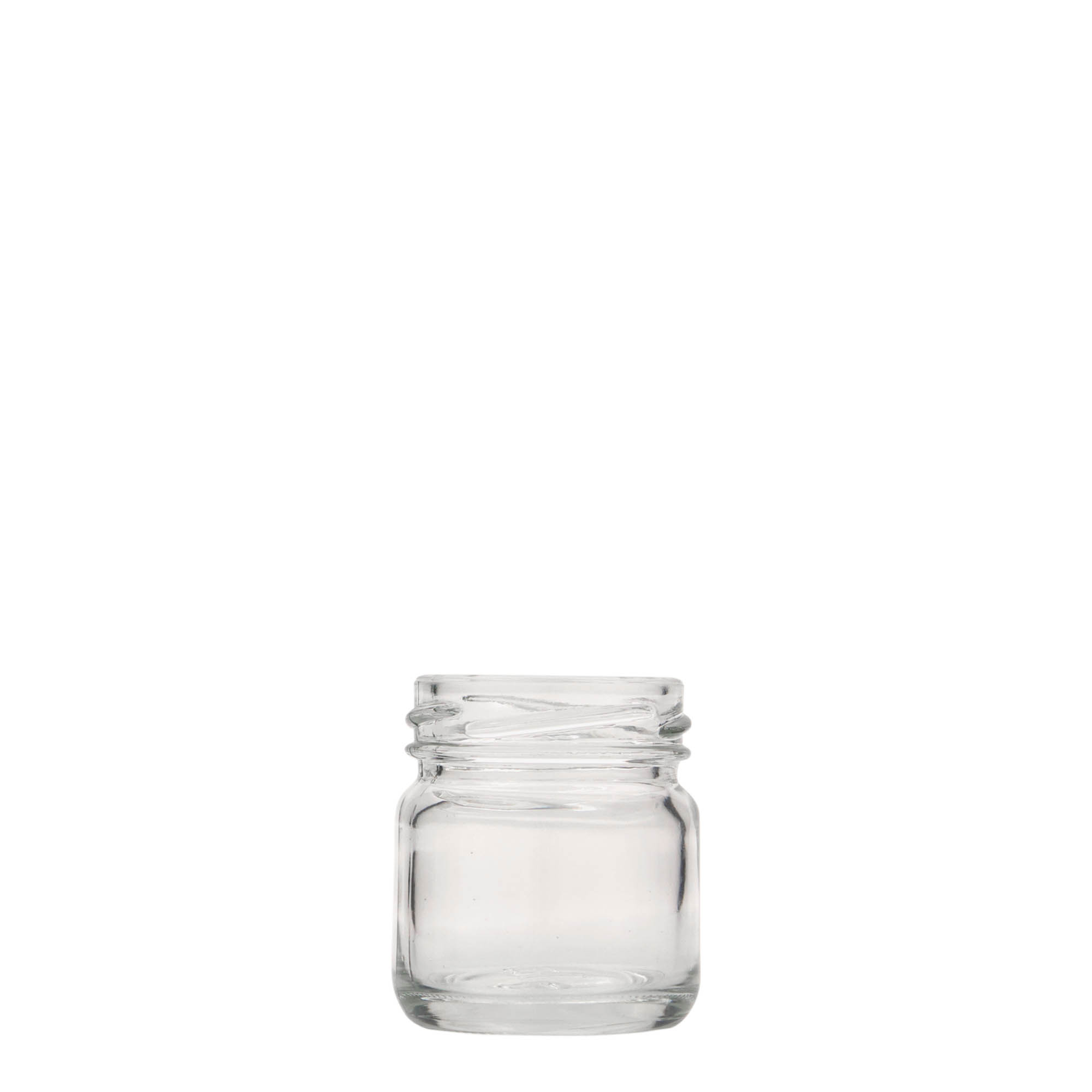 40 ml apvalus stiklas, anga: Twist-Off (TO 43)