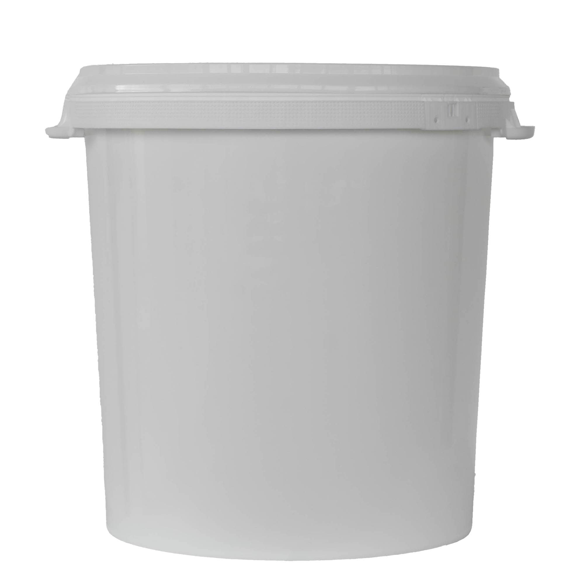 30 l kibiras, PP plastikas, baltas