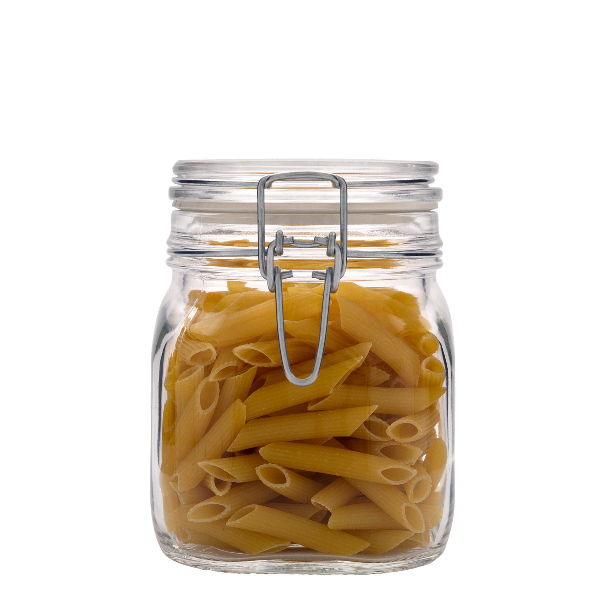 750 ml vielos užsegamas stiklainis 'Fido', kvadratinis, anga: vielos užsegimas 750 ml vielos užsegamas stiklainis 'Fido', kvadratinis, anga: vielos užsegimas